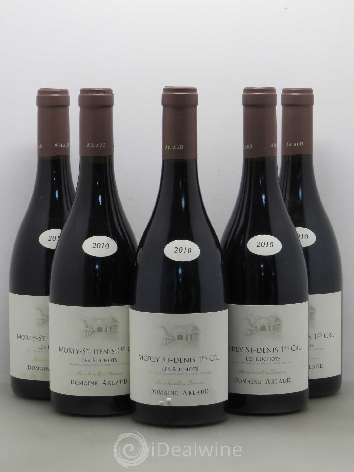 Morey-Saint-Denis 1er Cru Les Ruchots Arlaud 2010 - Lot de 5 bouteilles - 0
