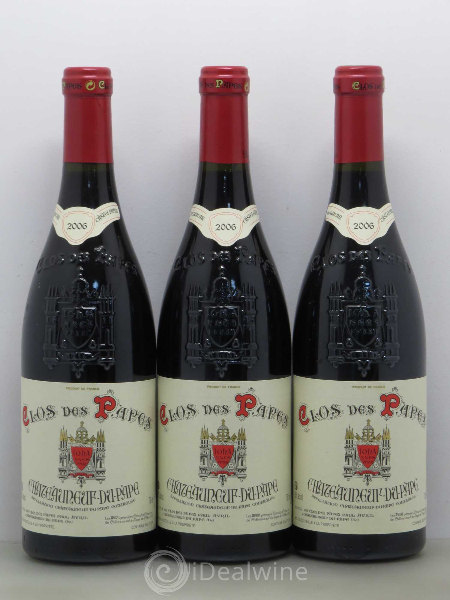 Châteauneuf-du-Pape Clos des Papes - Paul Avril 2006 - Lot de 6 bouteilles - 2