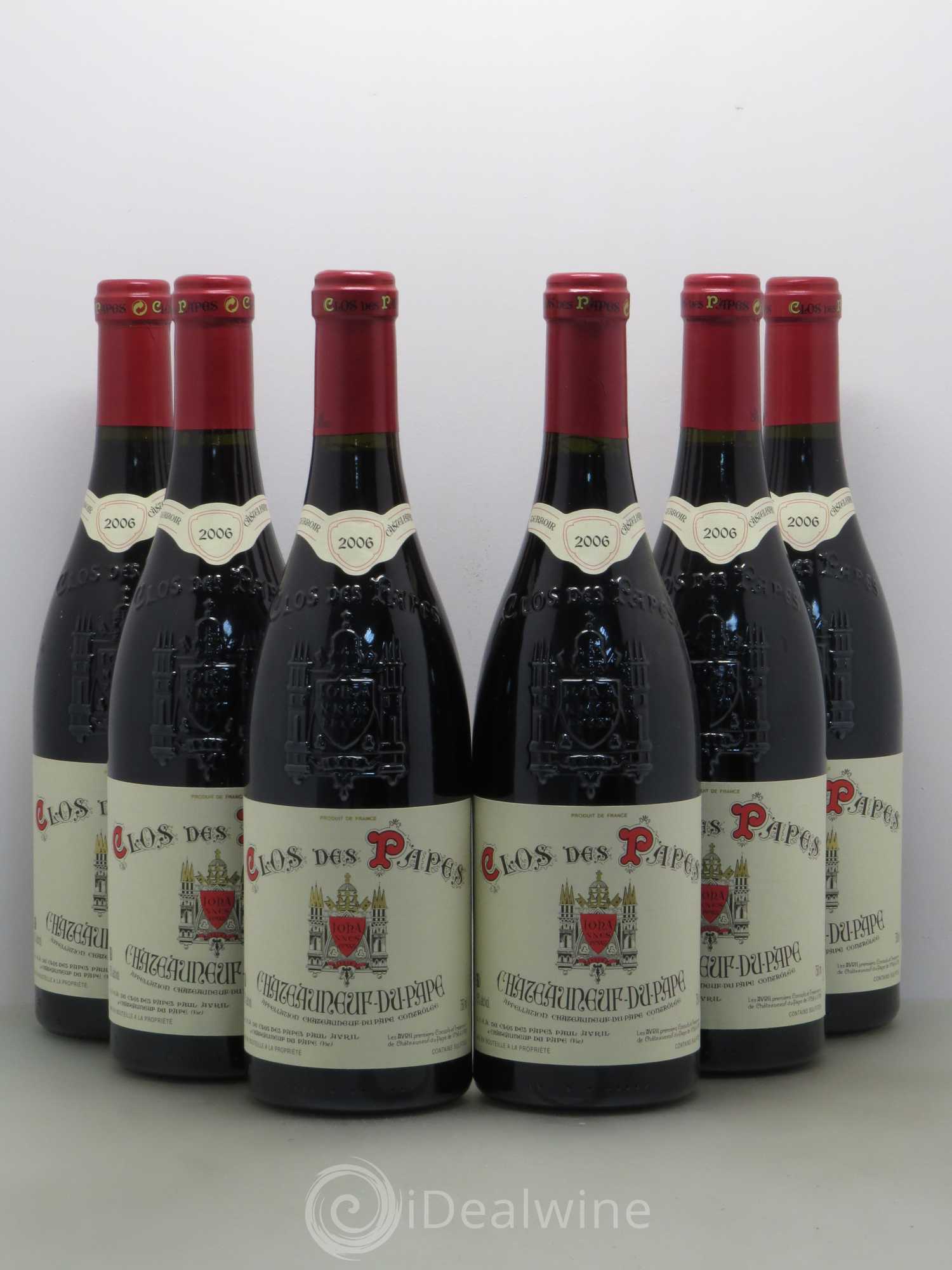Châteauneuf-du-Pape Clos des Papes - Paul Avril 2006 - Lot de 6 bouteilles - 0