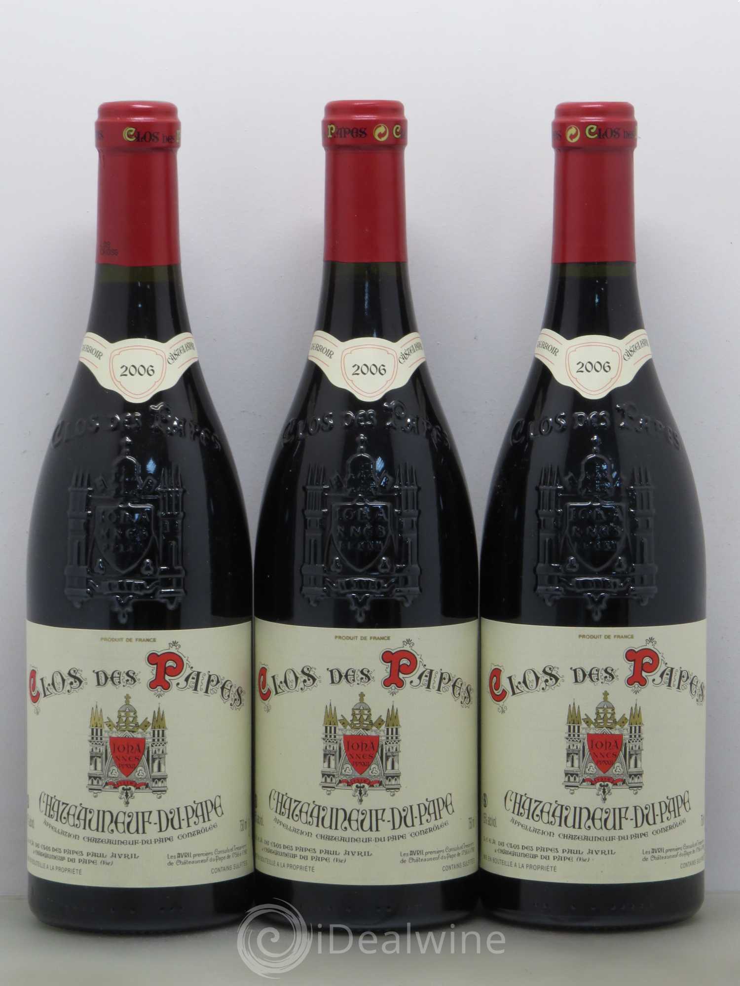 Châteauneuf-du-Pape Clos des Papes - Paul Avril 2006 - Lot de 6 bouteilles - 2