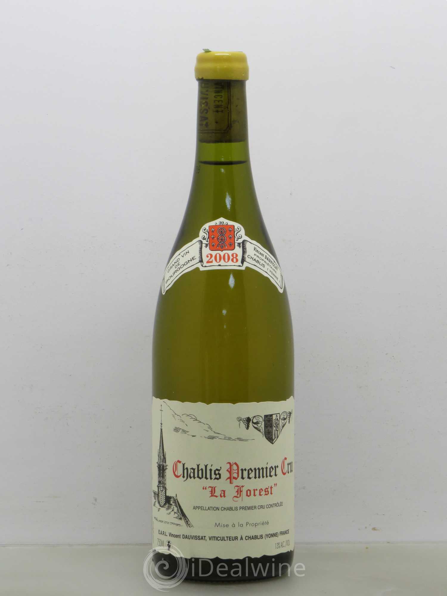 Chablis 1er Cru La Forest Vincent Dauvissat (Domaine) 2008 - Lot de 1 bouteille - 0