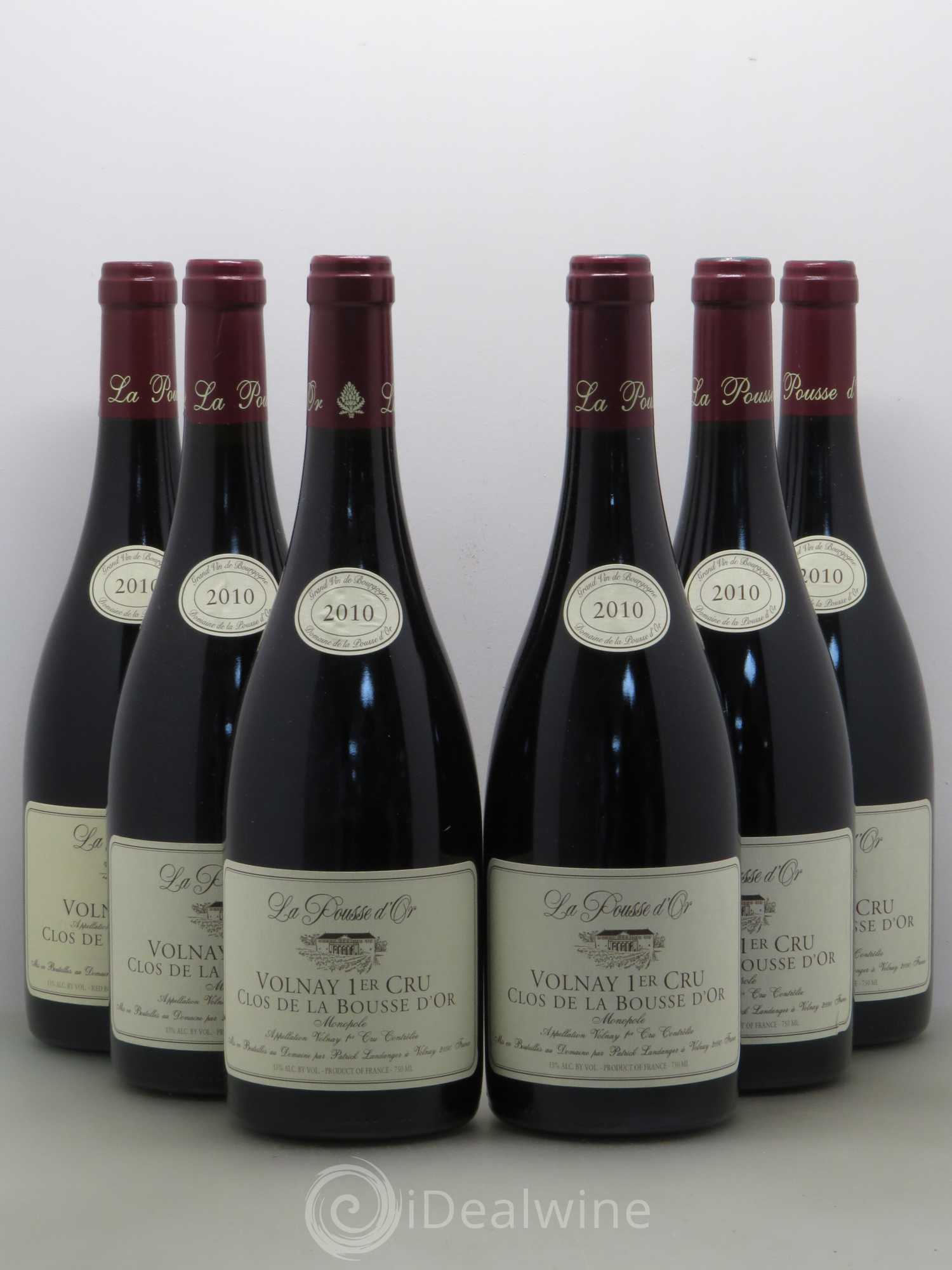 Volnay 1er Cru Clos de la Bousse d'Or La Pousse d'Or (Domaine de) 2010 - Lot de 6 bouteilles - 0