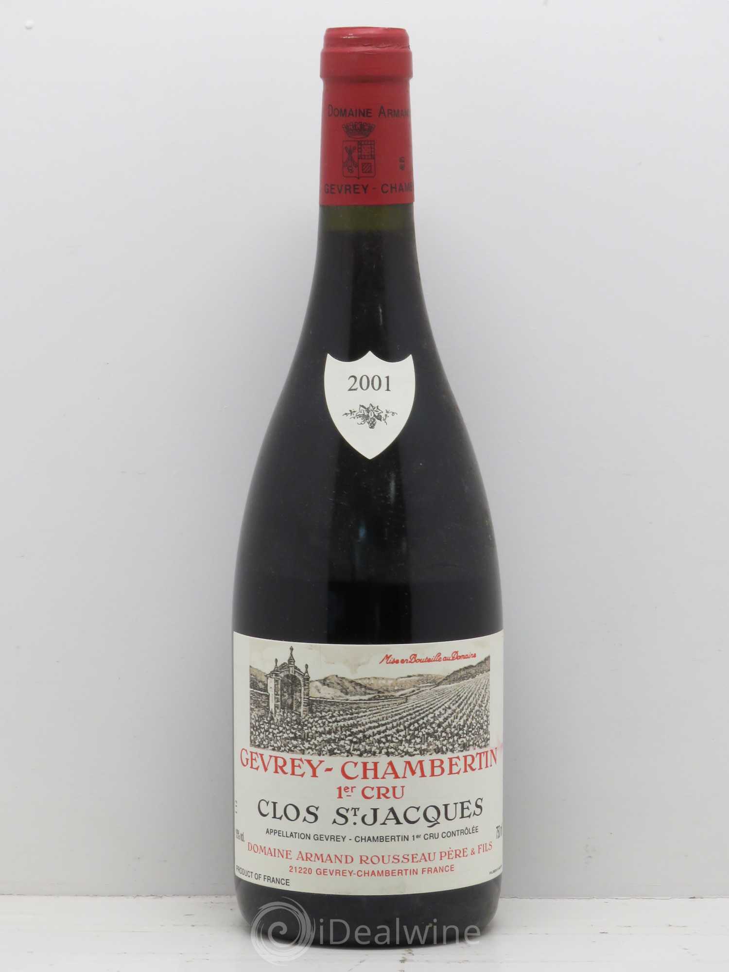 Gevrey-Chambertin 1er Cru Clos Saint-Jacques Armand Rousseau (Domaine) 2001 - Lot de 1 bouteille - 0