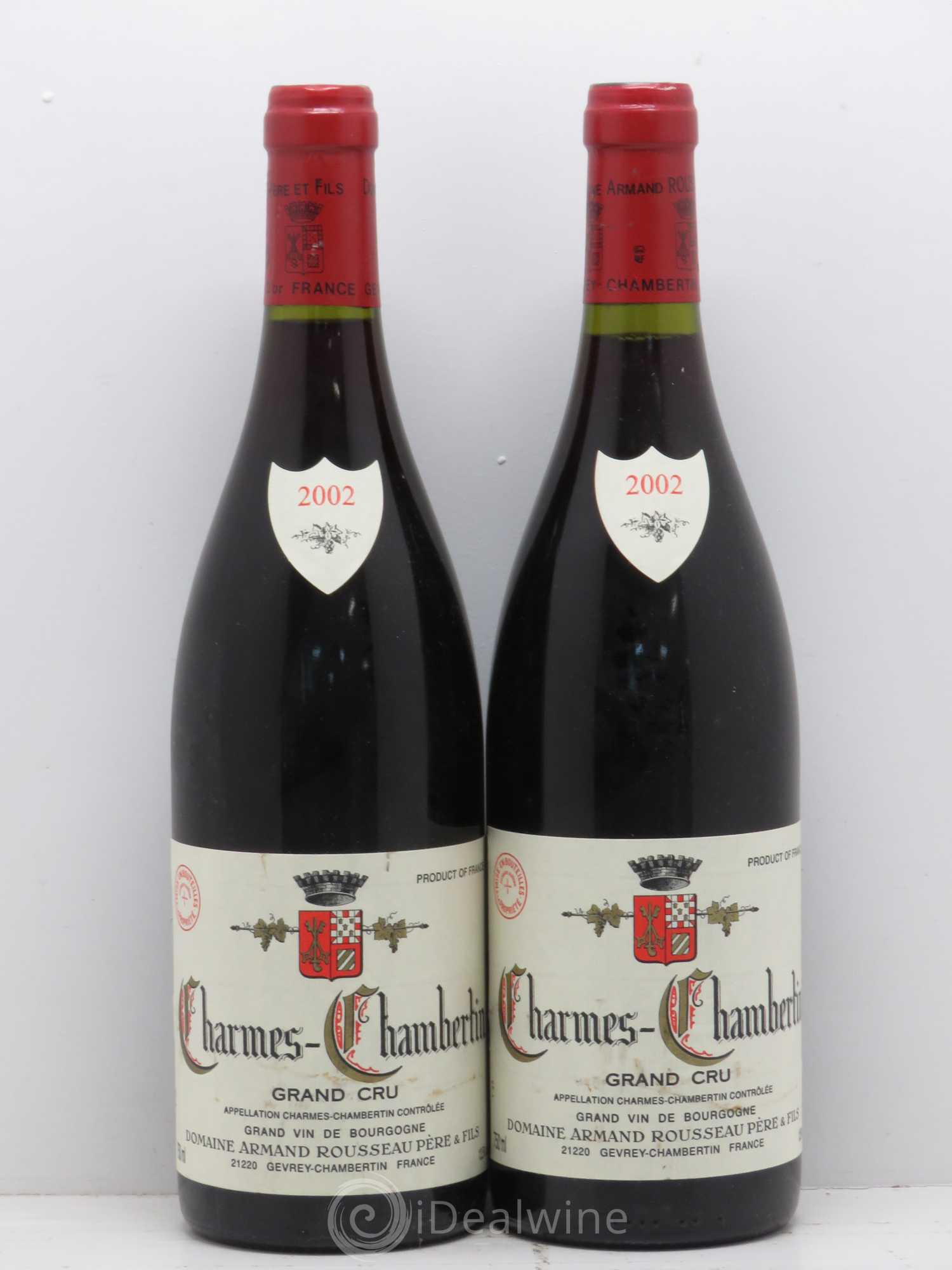 Charmes-Chambertin Grand Cru Armand Rousseau (Domaine) 2002 - Lot de 2 bouteilles - 0