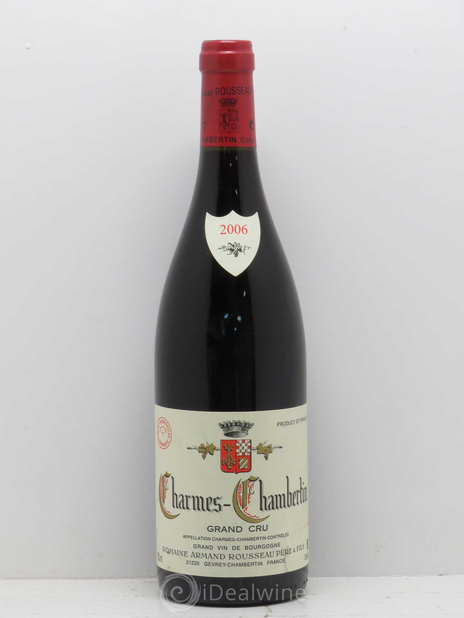 Charmes-Chambertin Grand Cru Armand Rousseau (Domaine) 2006 - Lot de 1 bouteille - 0