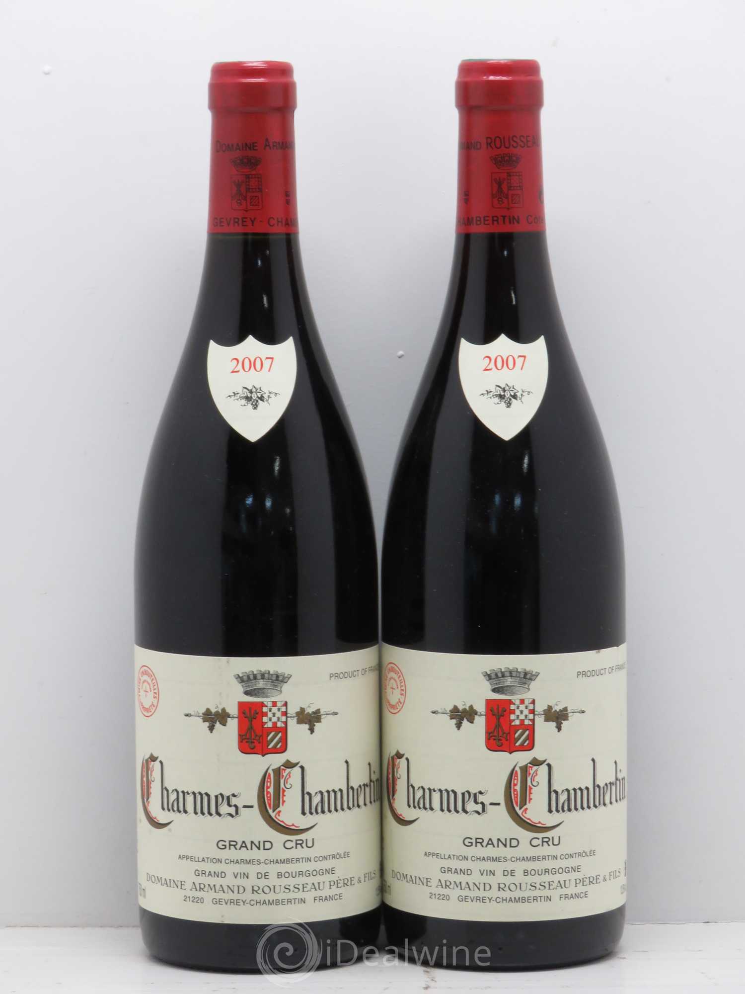 Charmes-Chambertin Grand Cru Armand Rousseau (Domaine) 2007 - Lot de 2 bouteilles - 0