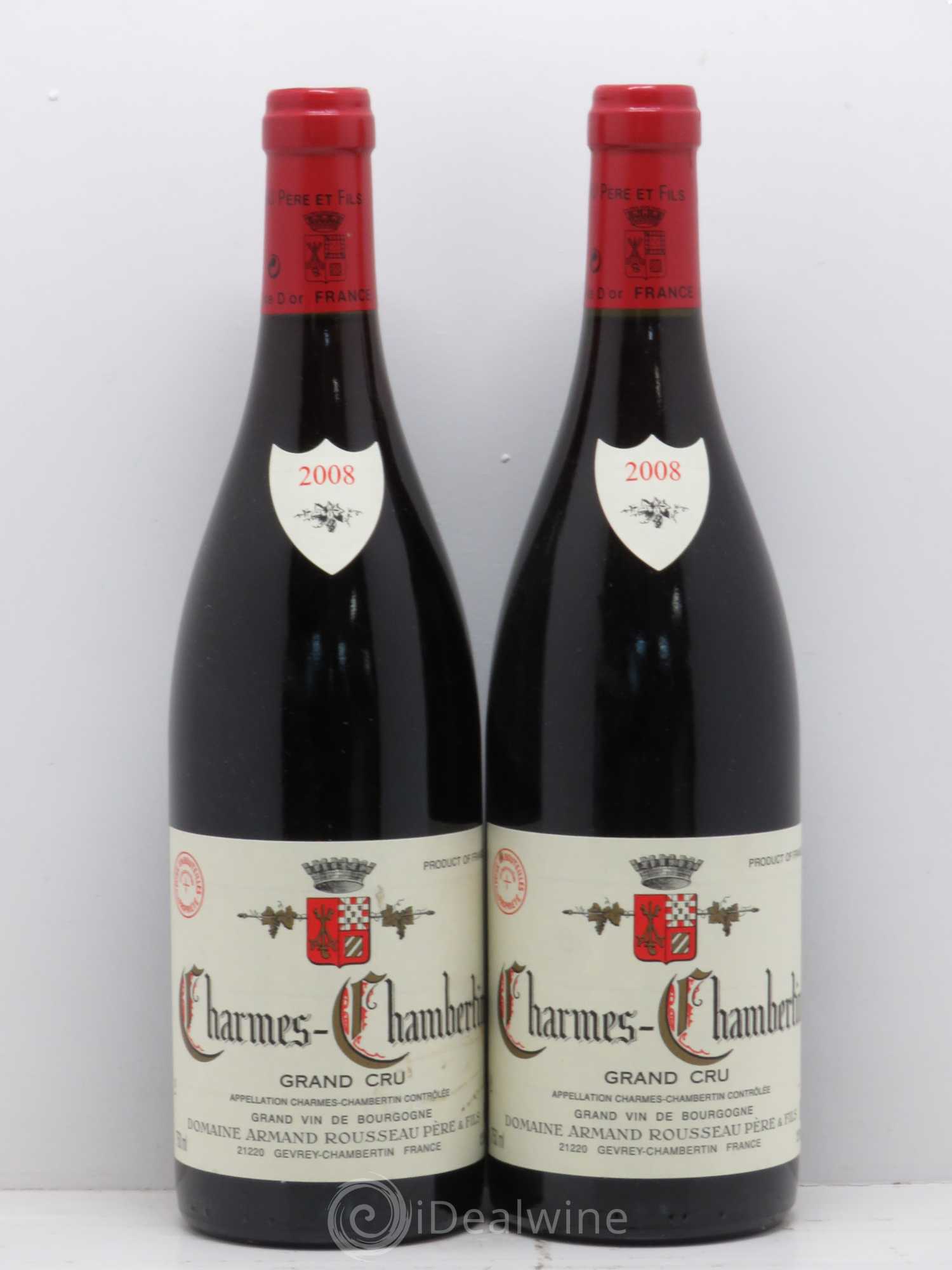 Charmes-Chambertin Grand Cru Armand Rousseau (Domaine) 2008 - Lot de 2 bouteilles - 0