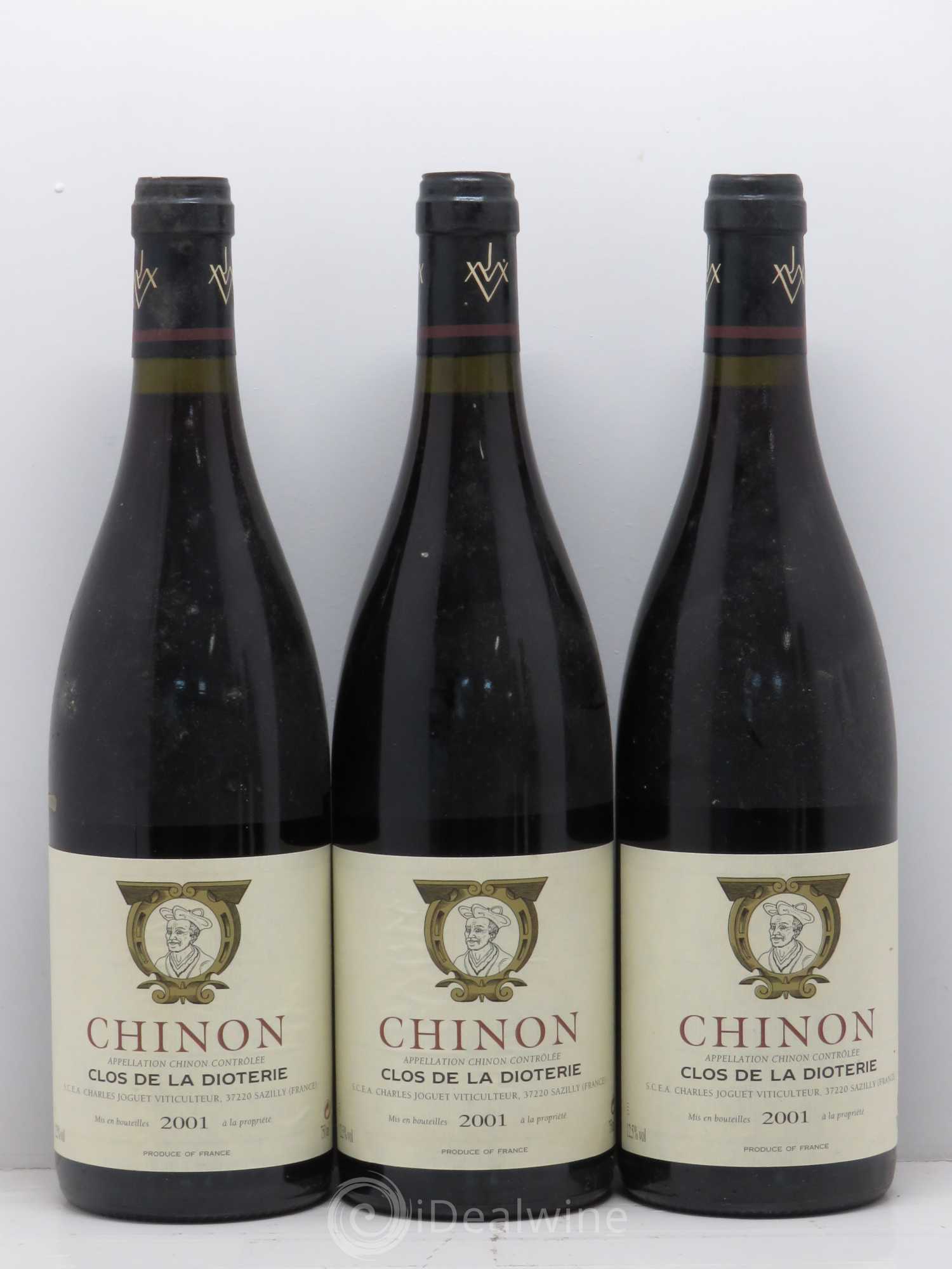 Chinon Clos de La Dioterie Charles Joguet 2001 - Lot de 5 bouteilles - 1