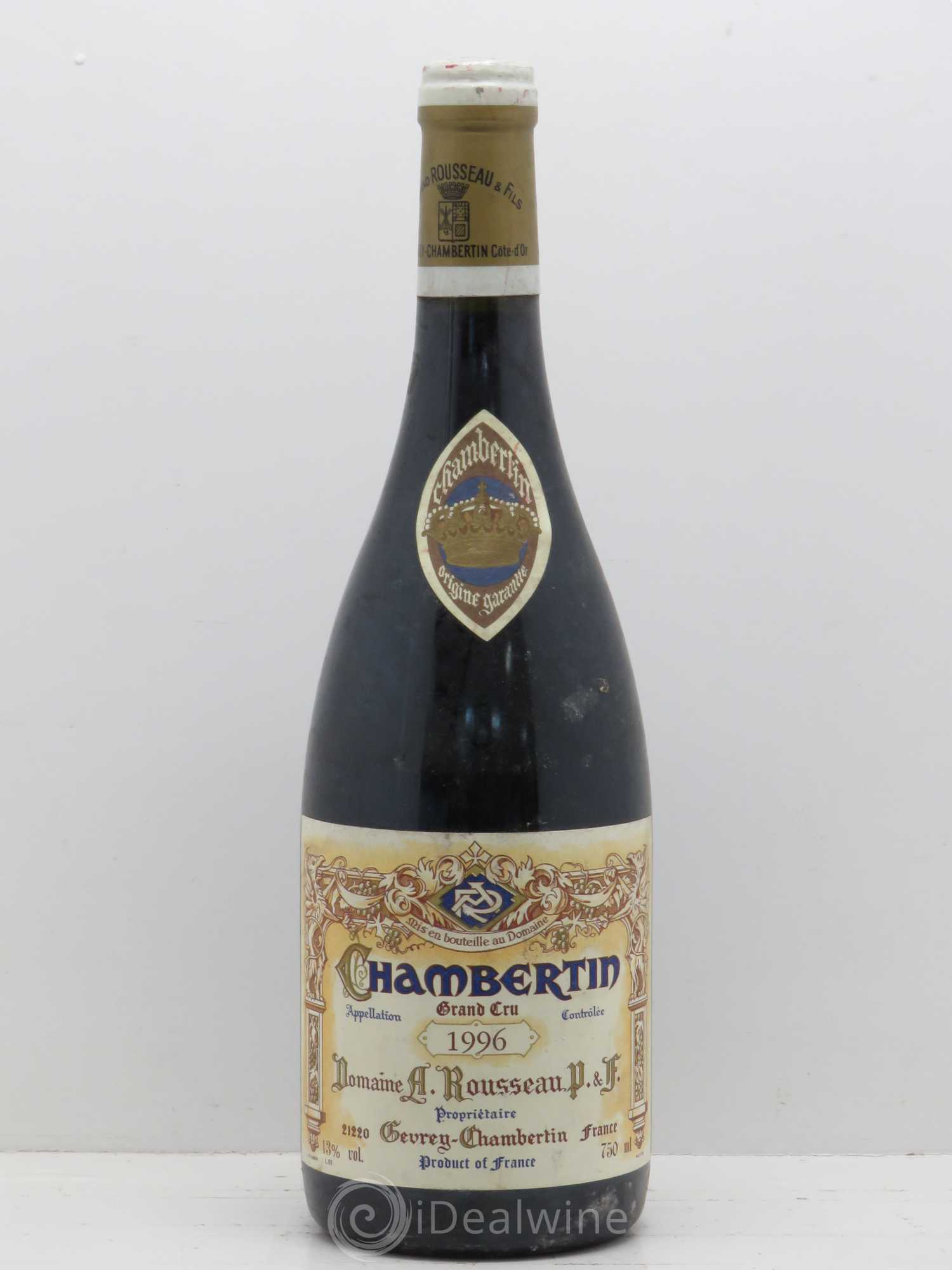 Chambertin Grand Cru Armand Rousseau (Domaine) 1996 - Lot de 1 bouteille - 0