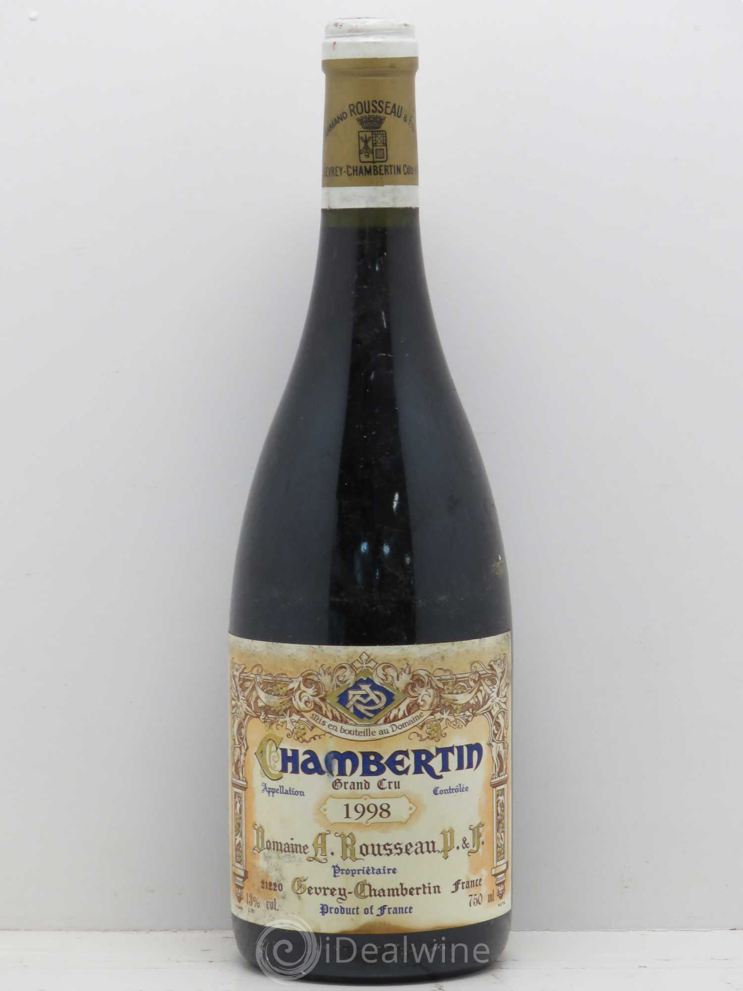 Chambertin Grand Cru Armand Rousseau (Domaine) 1998 - Lot de 1 bouteille - 0