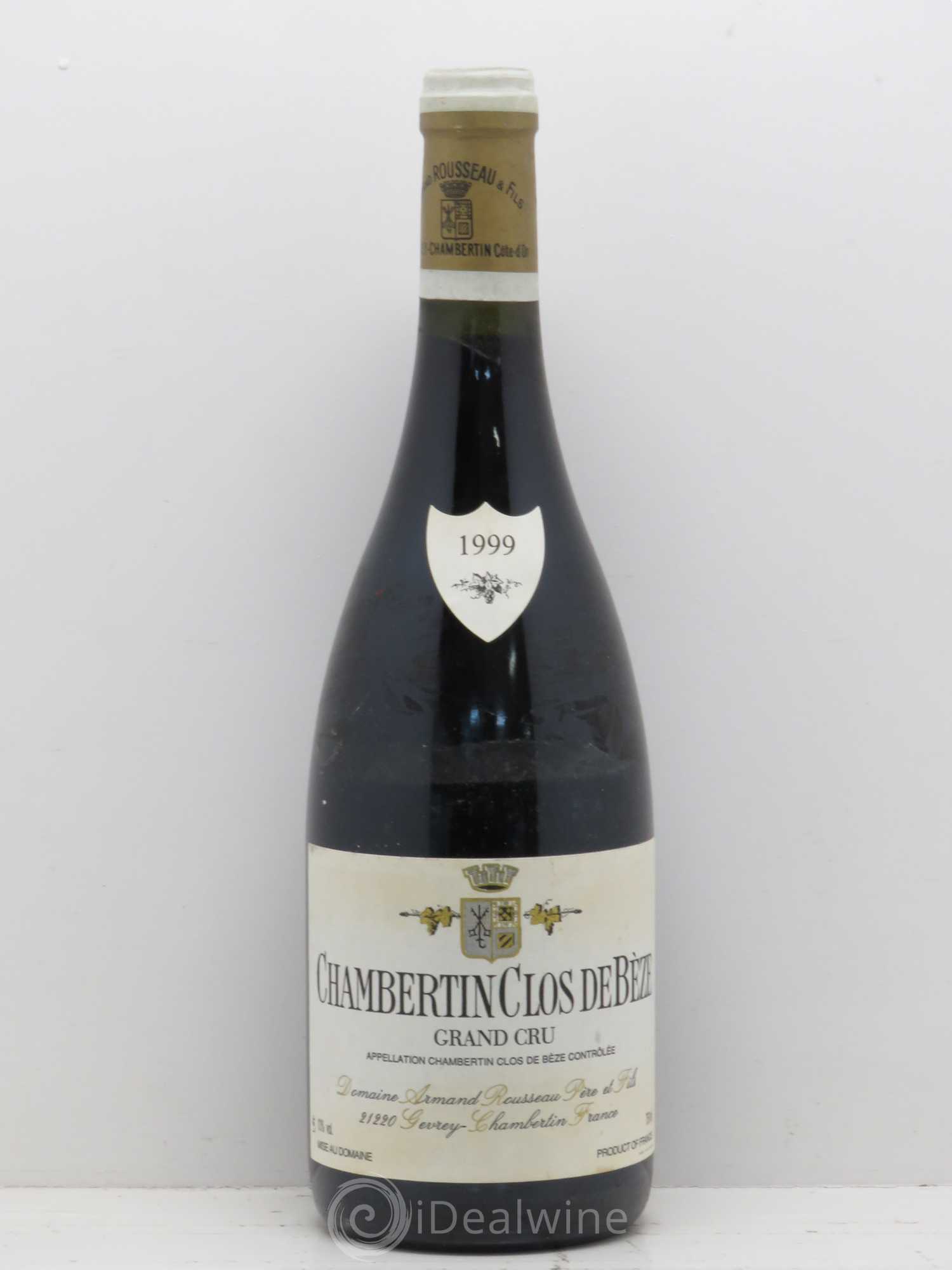 Chambertin Clos de Bèze Grand Cru Armand Rousseau (Domaine) 1999 - Lot de 1 bouteille - 0