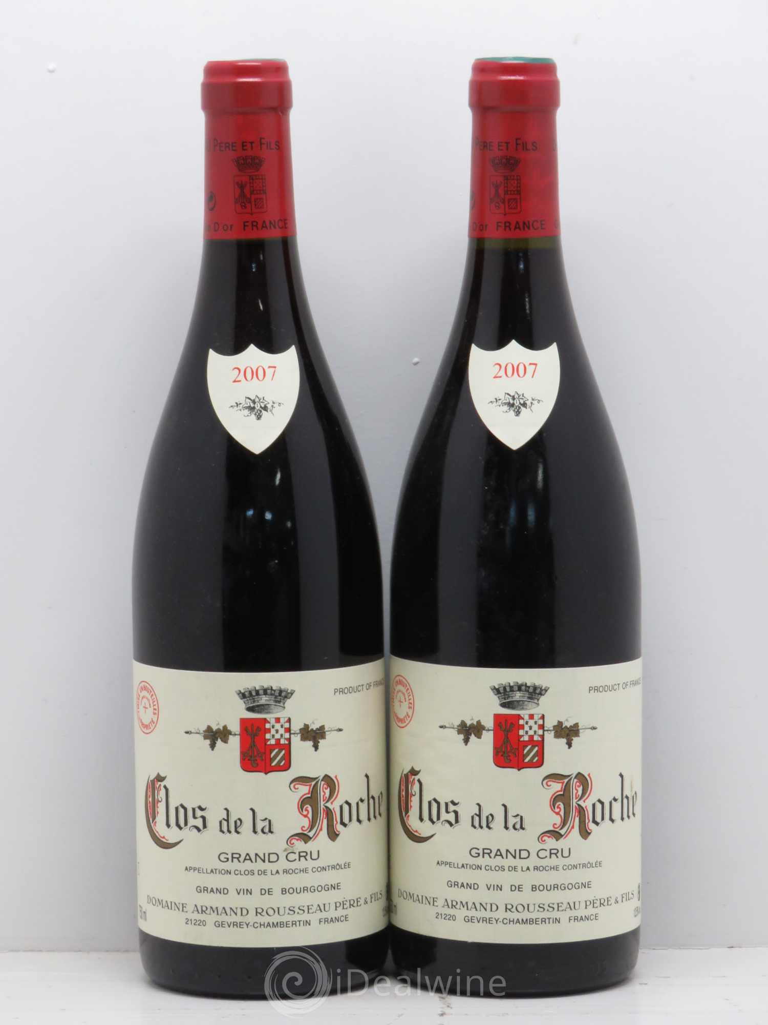 Clos de la Roche Grand Cru Armand Rousseau (Domaine) 2007 - Lot de 2 bouteilles - 0