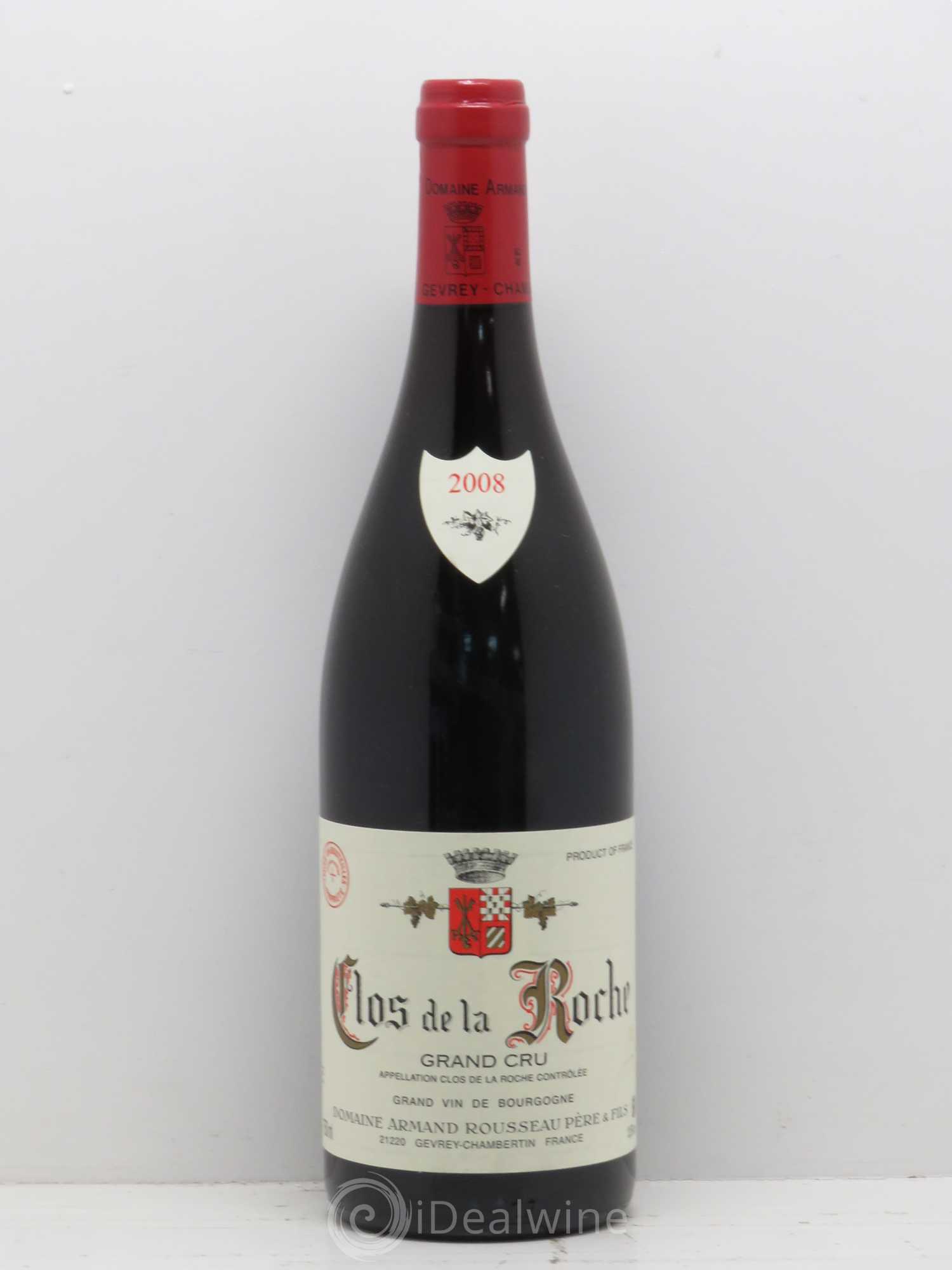 Clos de la Roche Grand Cru Armand Rousseau (Domaine) 2008 - Lot de 1 bouteille - 0