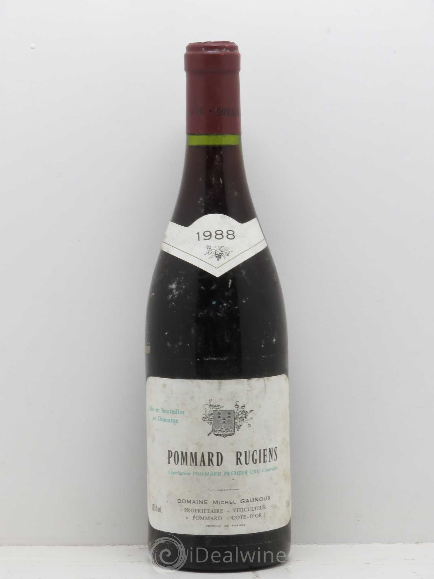 Pommard 1er Cru Rugiens François Gaunoux (Domaine) 1988 - Lot de 1 bouteille - 0