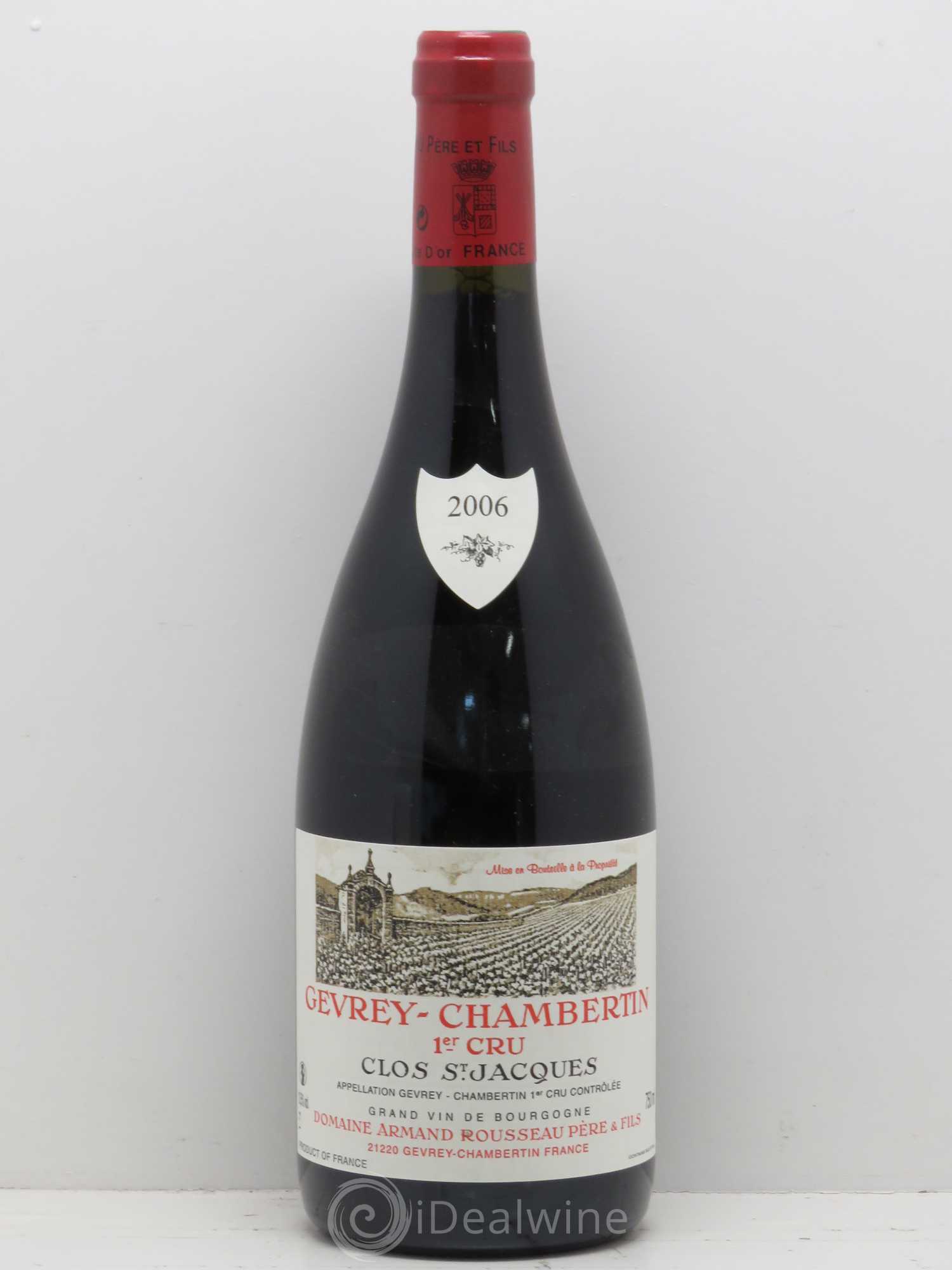 Gevrey-Chambertin 1er Cru Clos Saint-Jacques Armand Rousseau (Domaine) 2006 - Lot de 1 bouteille - 0