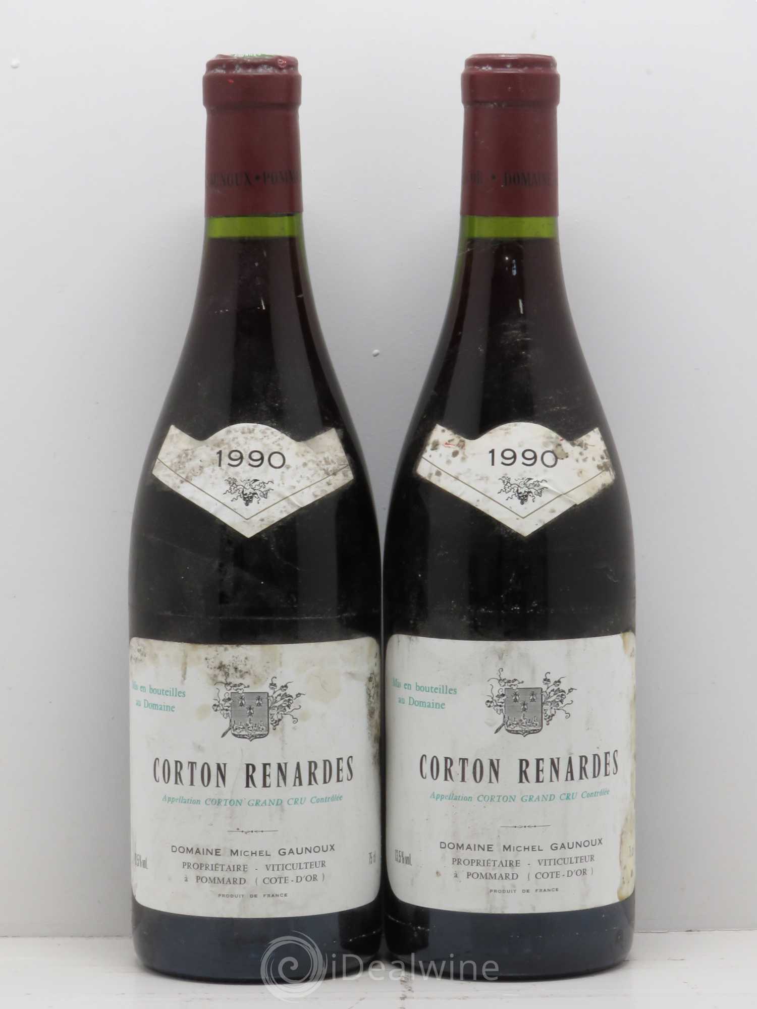 Corton Grand Cru Renardes Michel Gaunoux 1990 - Lot de 2 bouteilles - 0