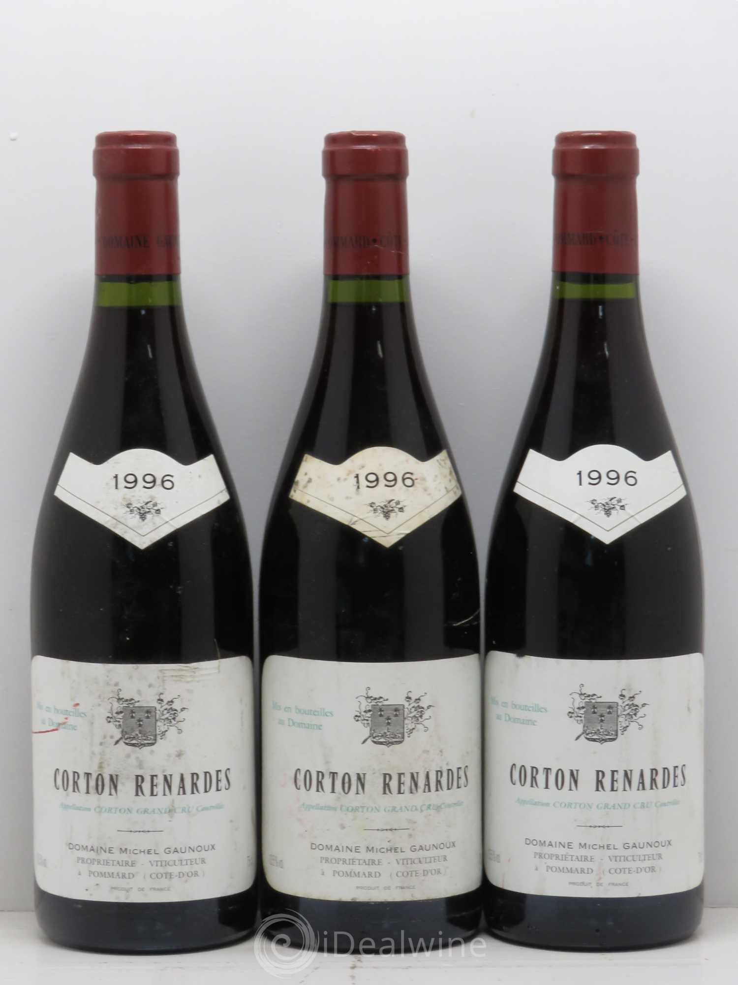 Corton Grand Cru Renardes Michel Gaunoux 1996 - Lot de 3 bouteilles - 0