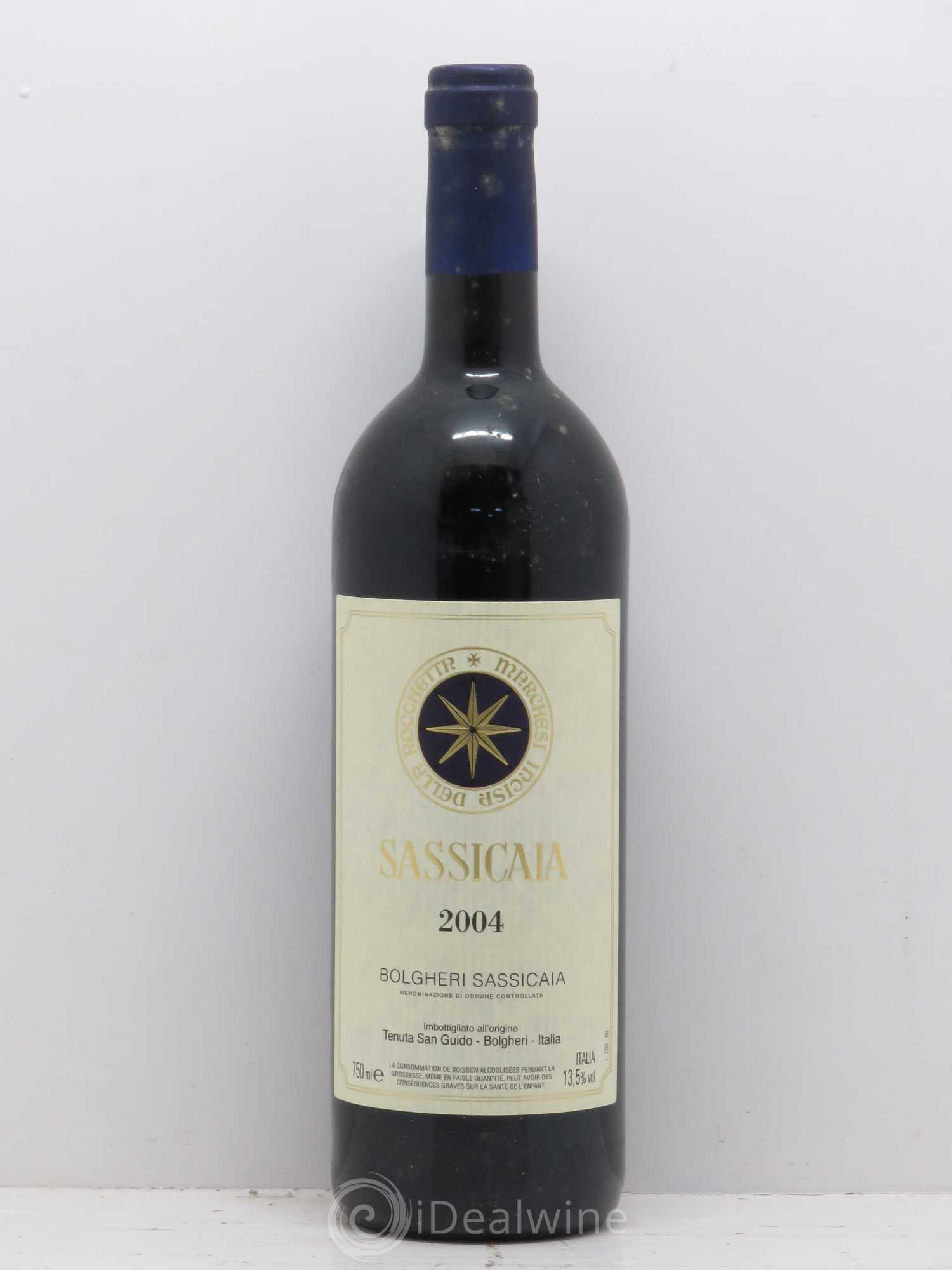Bolgheri DOC Sassicaia Tenuta San Guido 2004 - Lot de 1 bouteille - 0