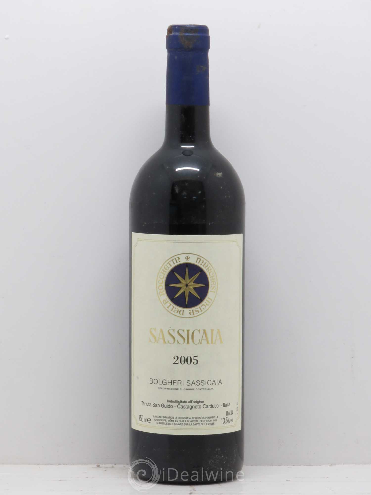Bolgheri DOC Sassicaia Tenuta San Guido 2005 - Lot de 1 bouteille - 0