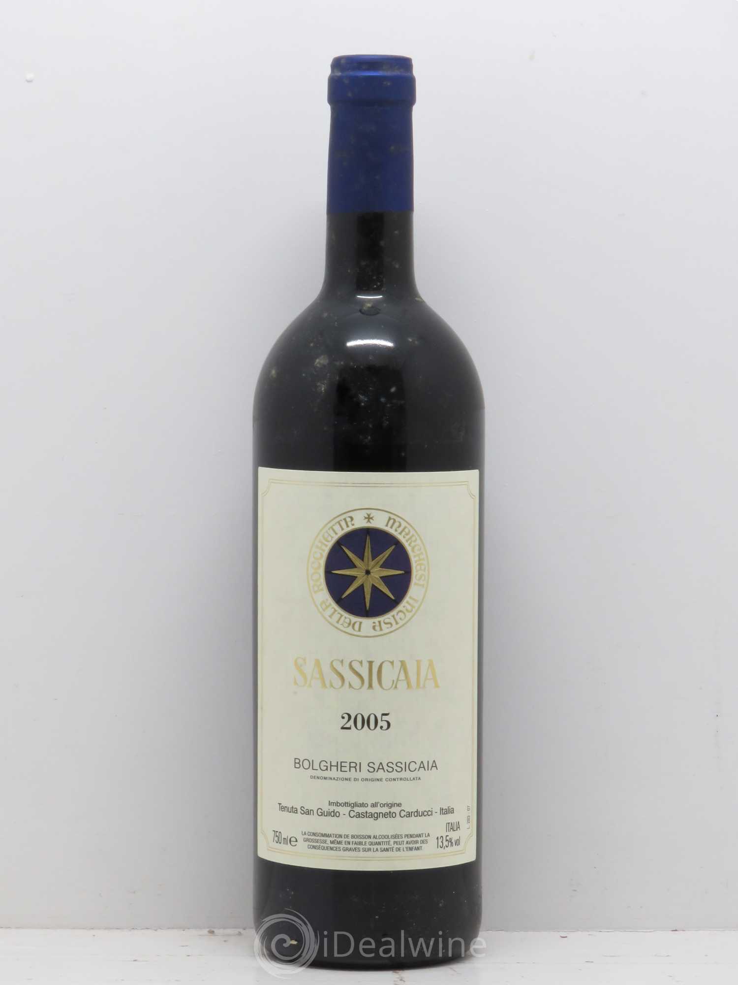 Bolgheri DOC Sassicaia Tenuta San Guido 2005 - Lot de 1 bouteille - 0