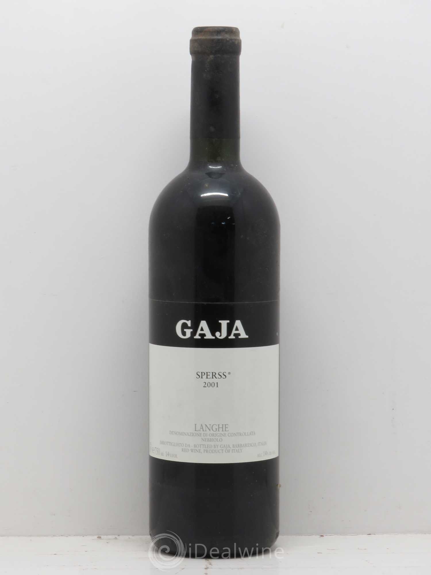 Barolo DOCG Sperss Angelo Gaja 2001 - Lot de 1 bouteille - 0