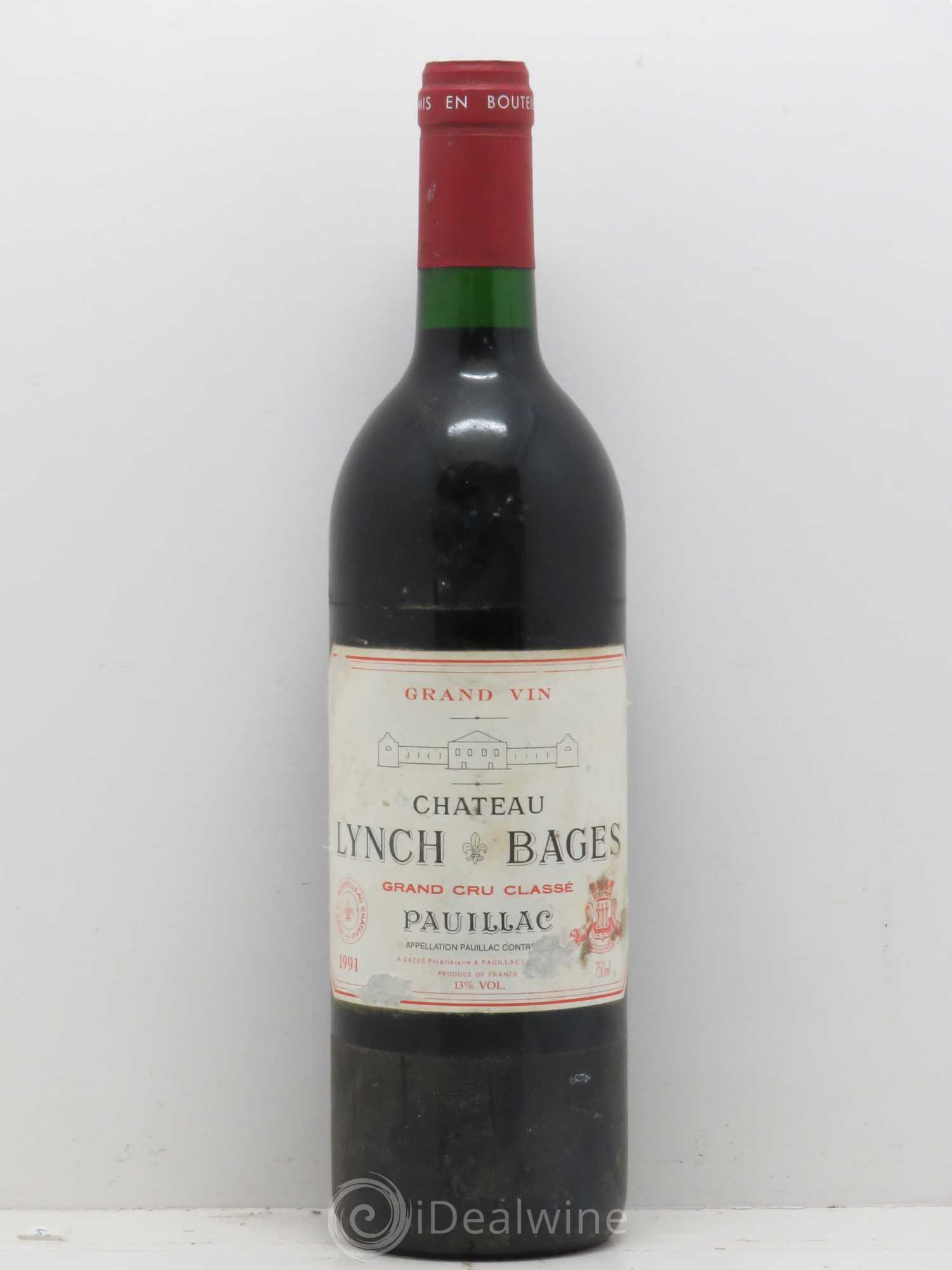 Château Lynch Bages 5ème Grand Cru Classé 1991 - Lot de 1 bouteille - 0