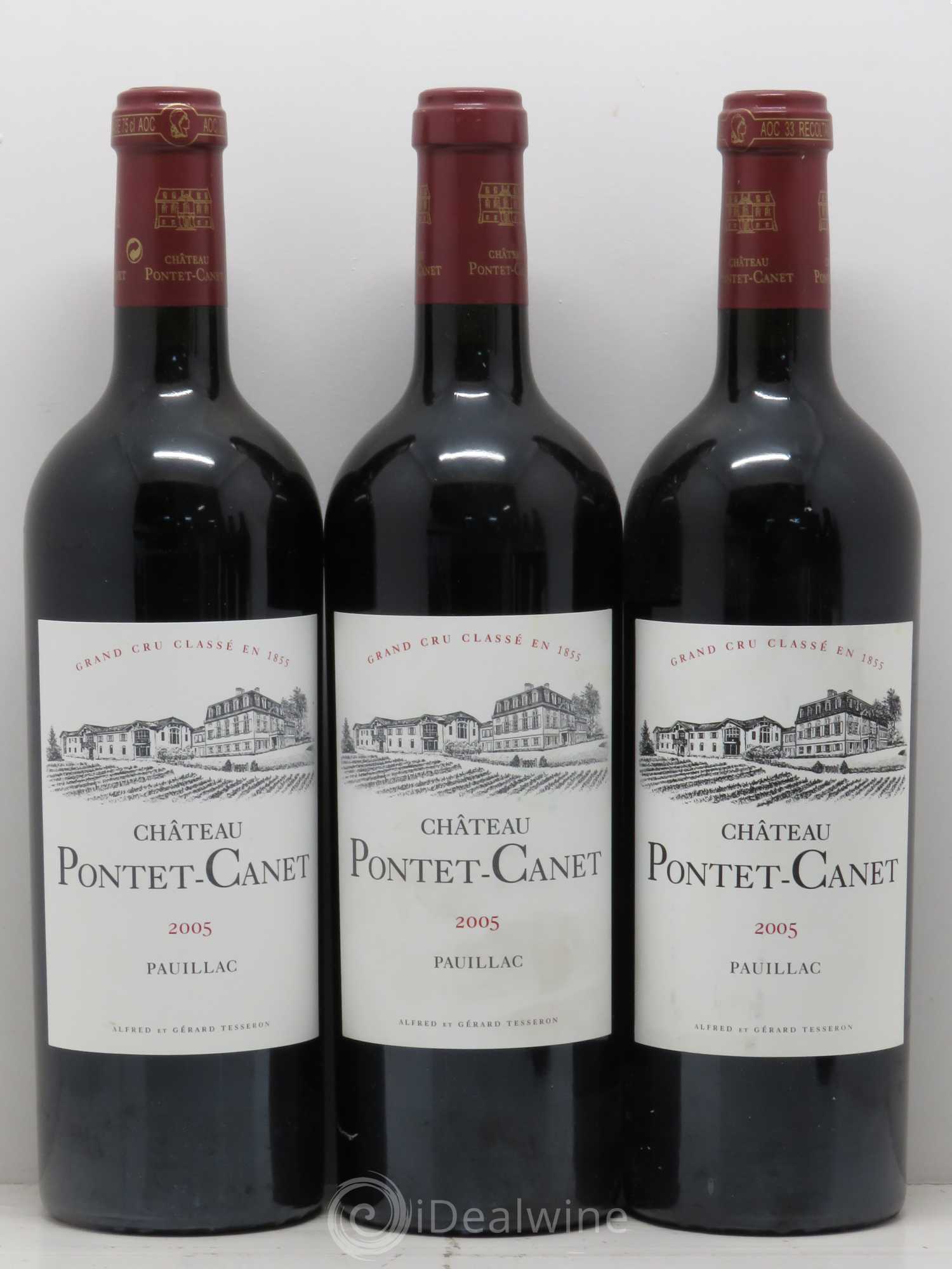Château Pontet Canet 5ème Grand Cru Classé 2005 - Lot de 6 bouteilles - 1