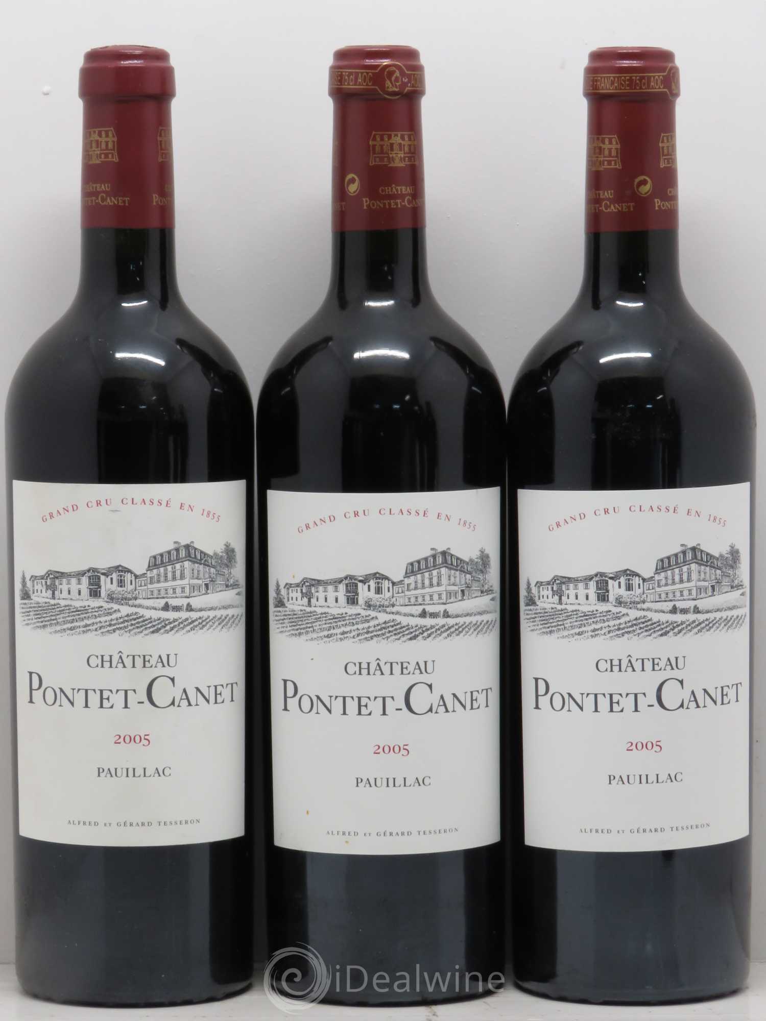 Château Pontet Canet 5ème Grand Cru Classé 2005 - Lot de 5 bouteilles - 1