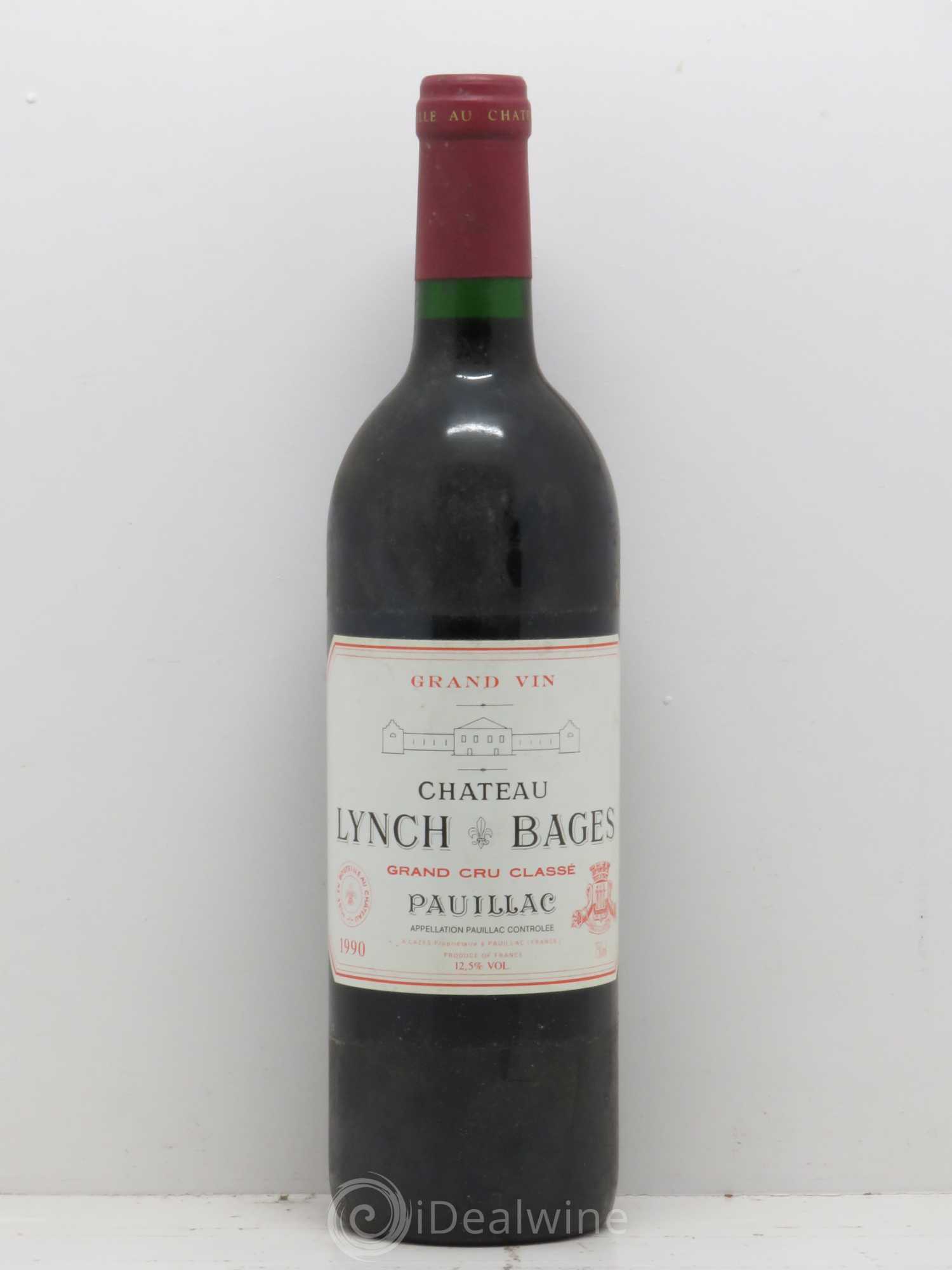 Château Lynch Bages 5ème Grand Cru Classé 1990 - Lot de 1 bouteille - 0
