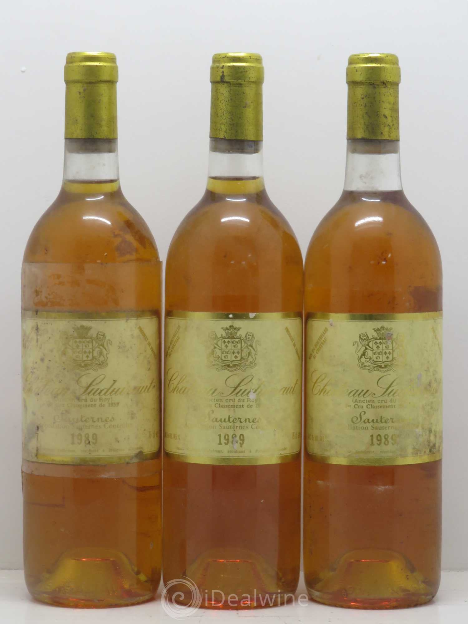 Château Suduiraut 1er Grand Cru Classé 1989 - Lotto di 3 bottiglie - 0