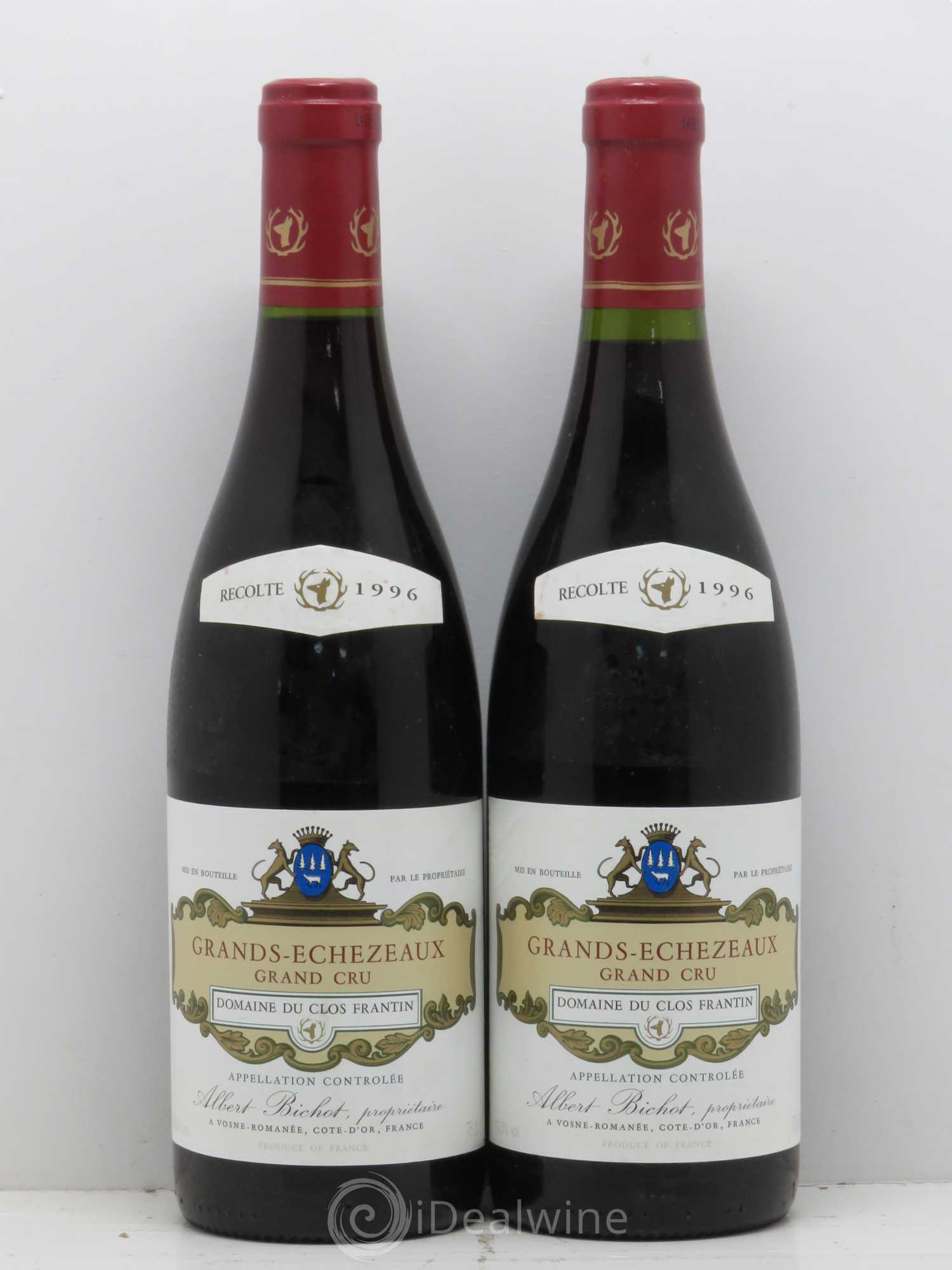 Grands-Echezeaux Grand Cru Clos Frantin - Albert Bichot 1996 - Lot de 2 bouteilles - 0