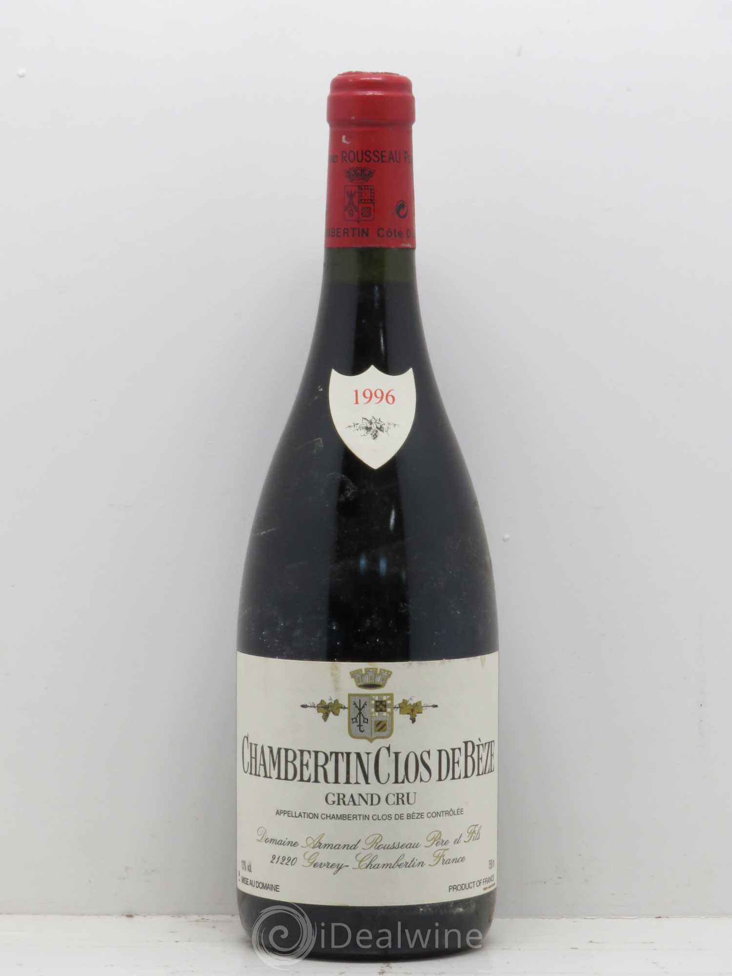 Chambertin Clos de Bèze Grand Cru Armand Rousseau (Domaine) 1996 - Lot de 1 bouteille - 0