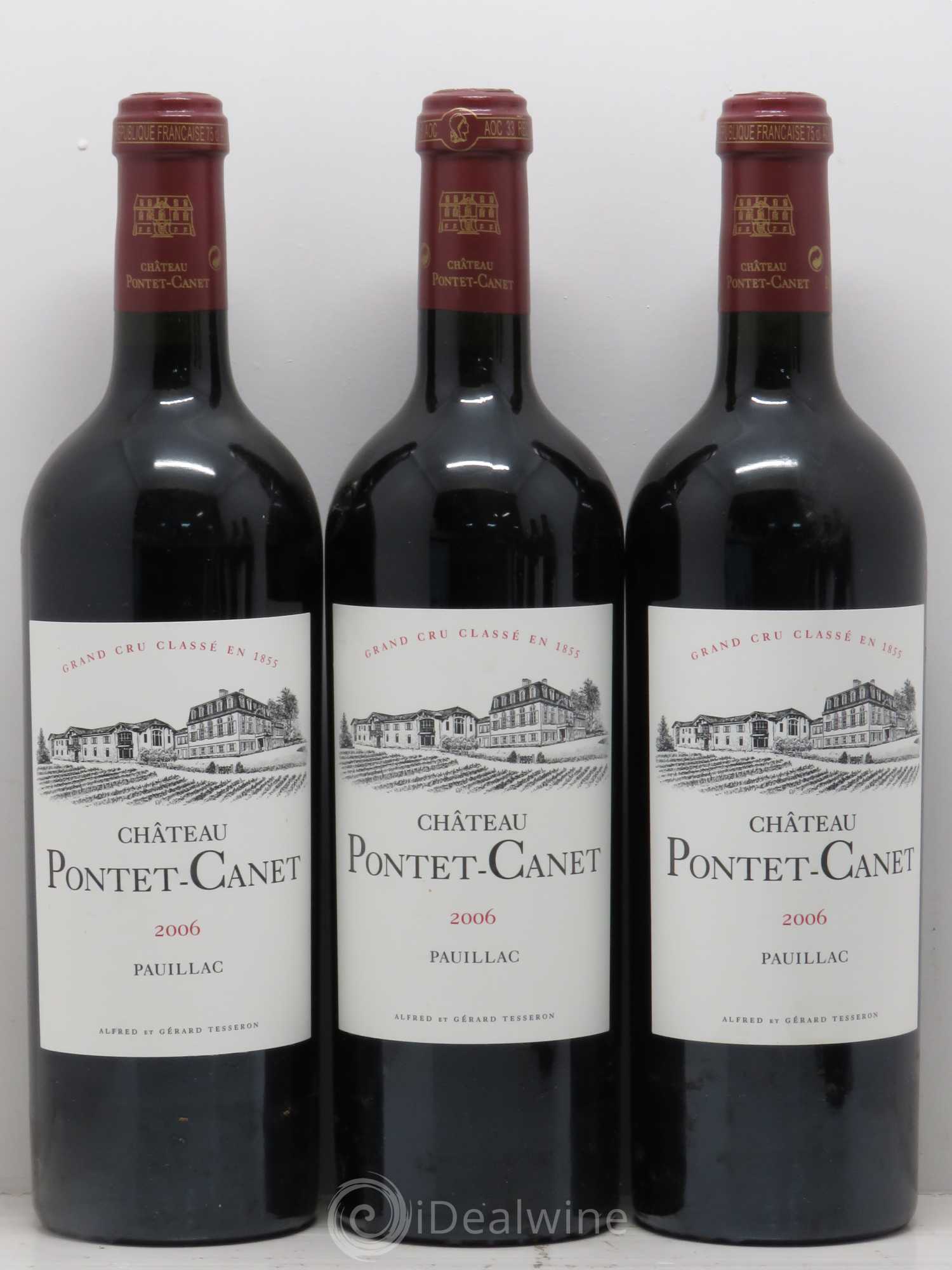 Château Pontet Canet 5ème Grand Cru Classé 2006 - Lot de 6 bouteilles - 1