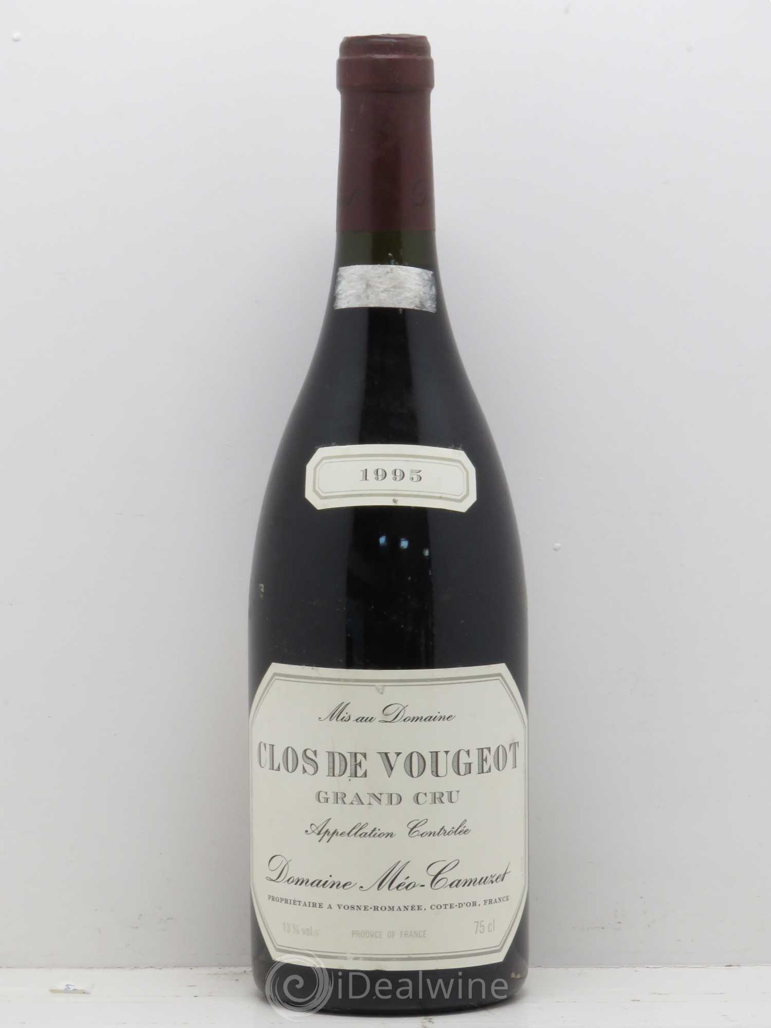 Clos de Vougeot Grand Cru Méo-Camuzet (Domaine) 1995 - Lot de 1 bouteille - 0