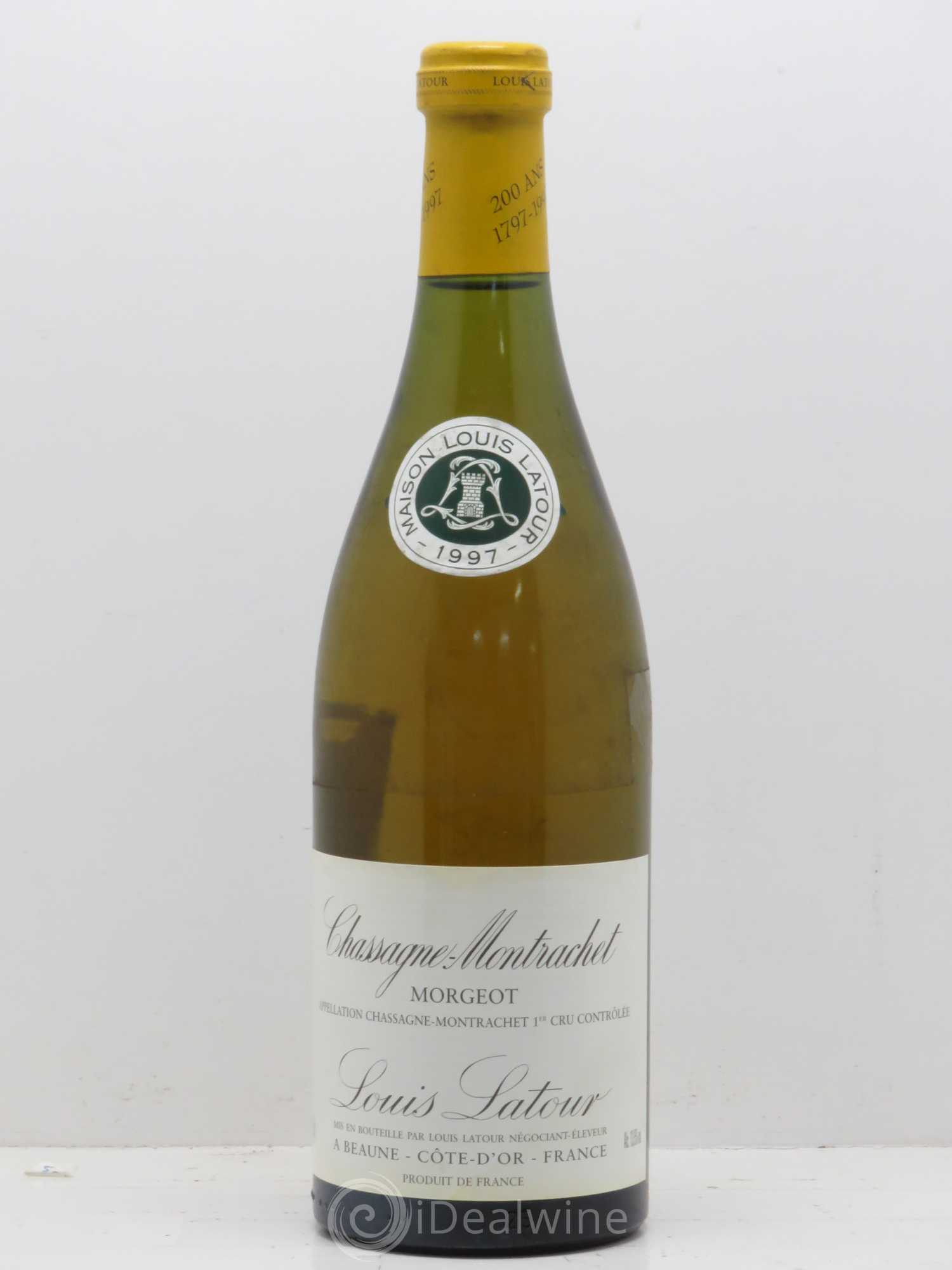 Chassagne-Montrachet 1er Cru Morgeot Louis Latour 1997 - Lot de 1 bouteille - 0