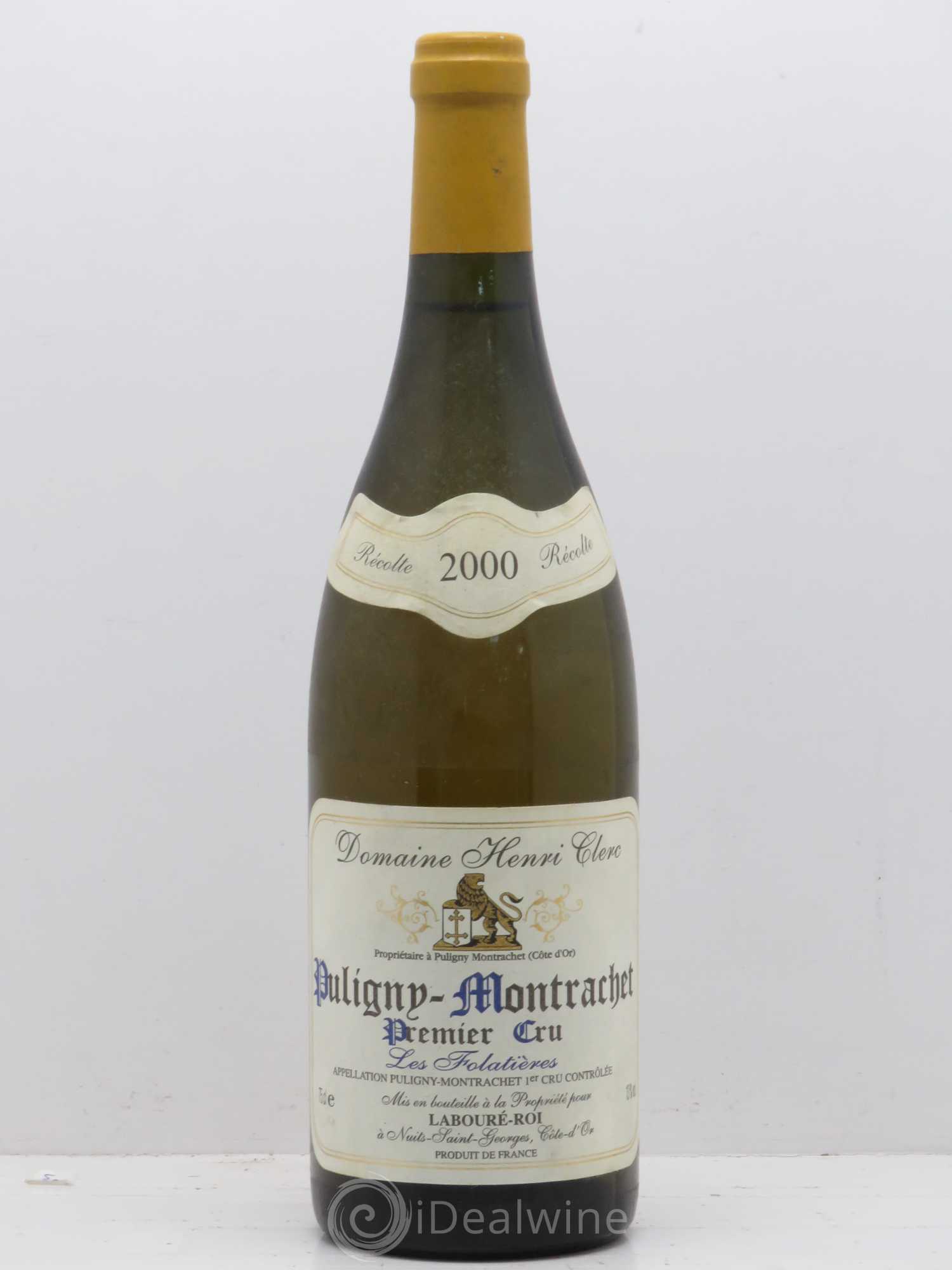 Puligny-Montrachet 1er Cru Folatieres Clerc 2000 - Posten von 1 Flasche - 0