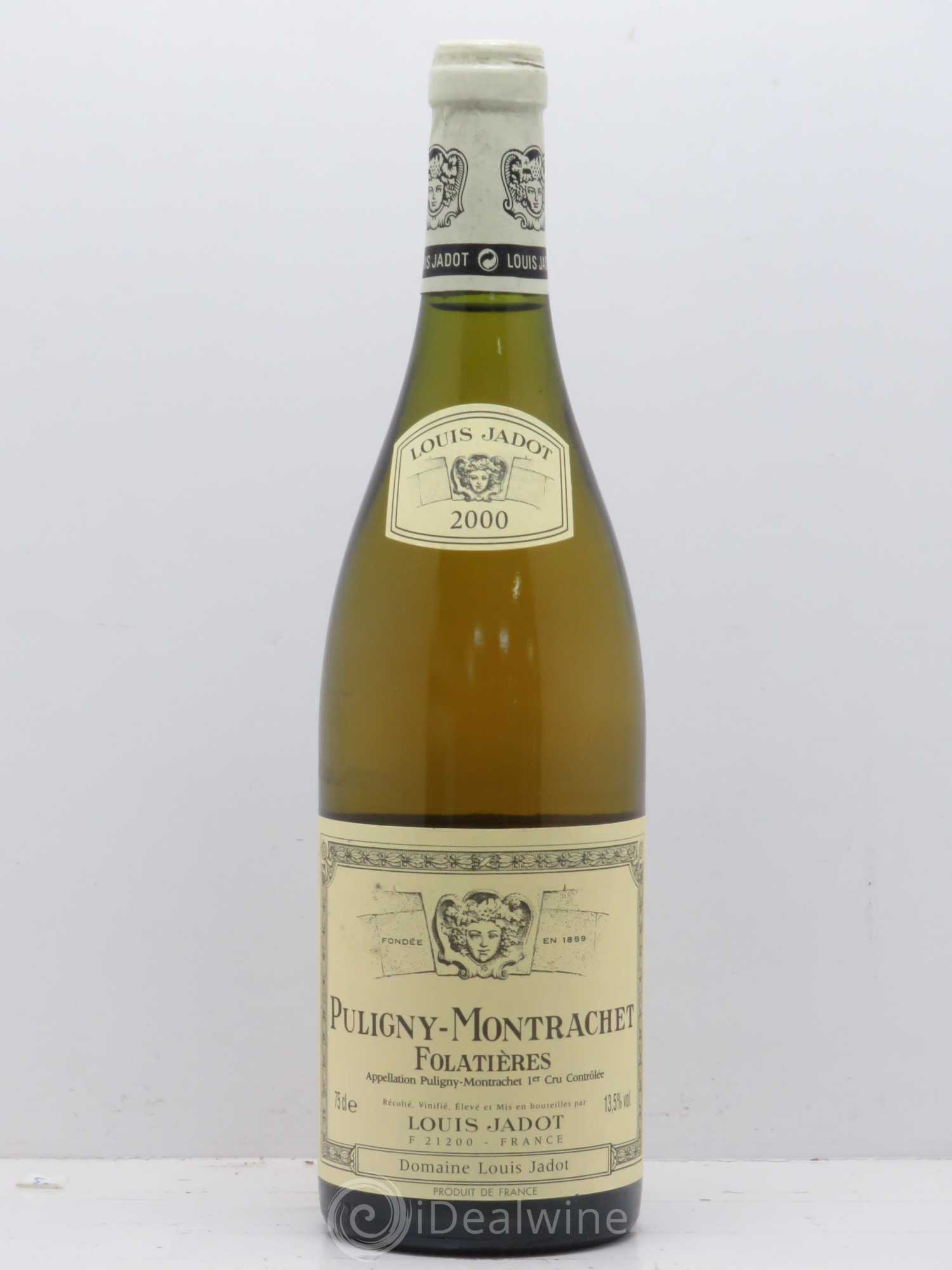 Puligny-Montrachet 1er Cru Les Folatières Domaine Louis Jadot 2000 - Lot de 1 bouteille - 0