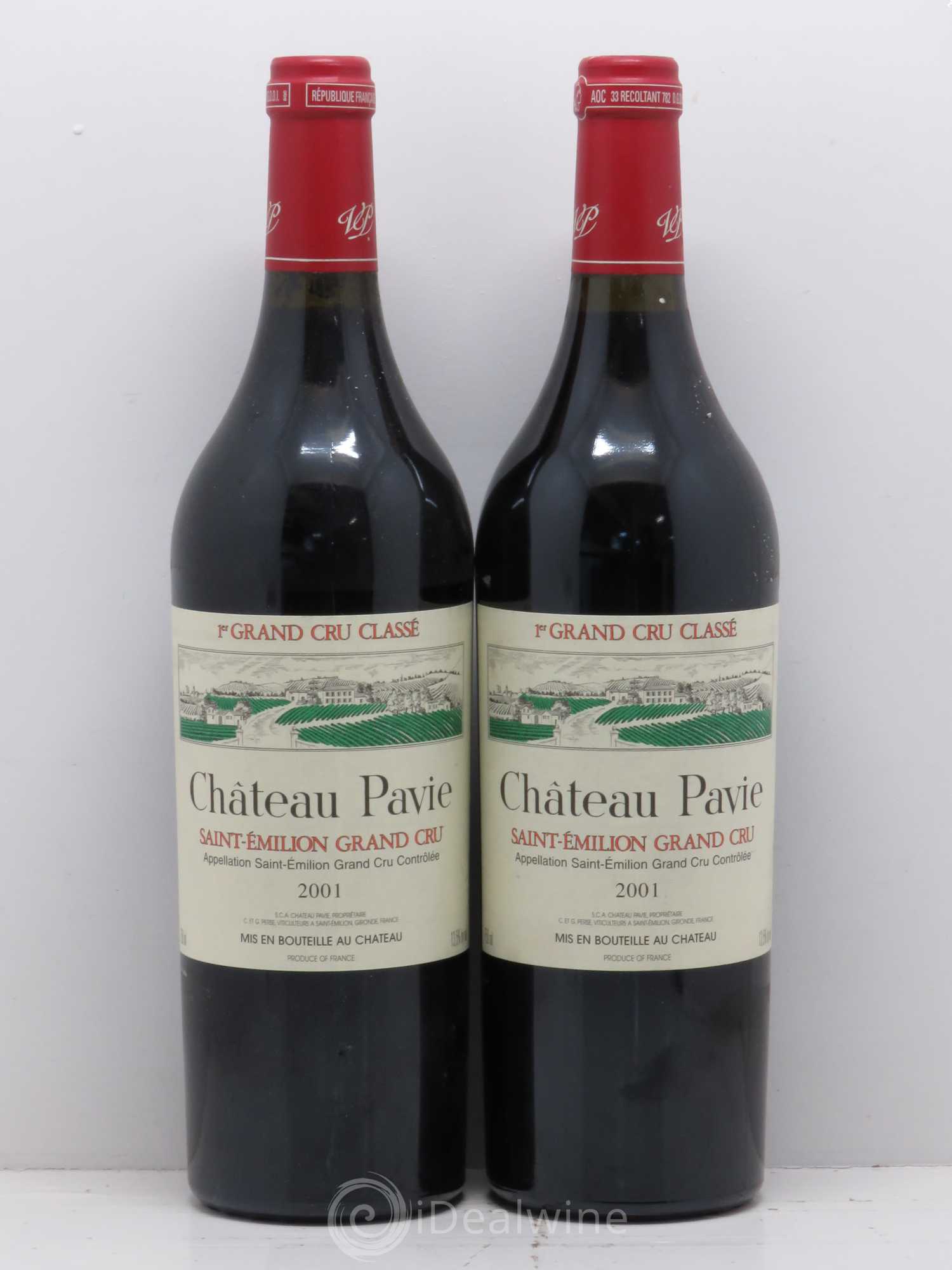Château Pavie 1er Grand Cru Classé A 2001 - Lot de 2 bouteilles - 0