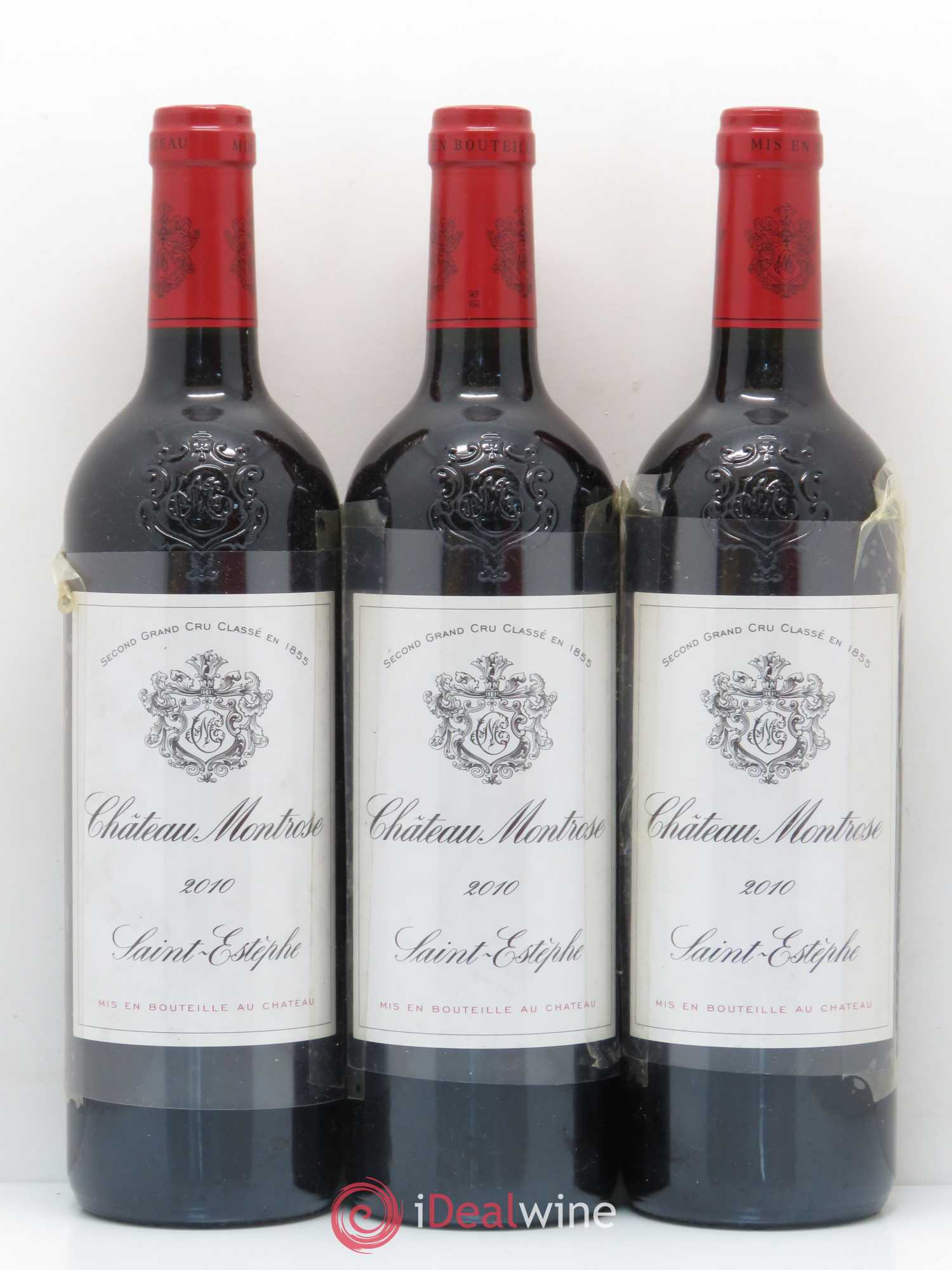 Château Montrose 2ème Grand Cru Classé 2010 - Lot de 3 bouteilles - 0