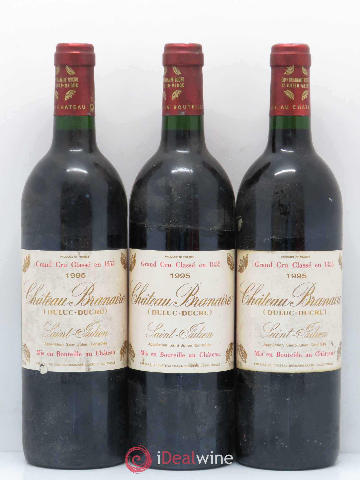 Château Branaire Ducru 4ème Grand Cru Classé 1995 - Lot de 6 bouteilles - 1