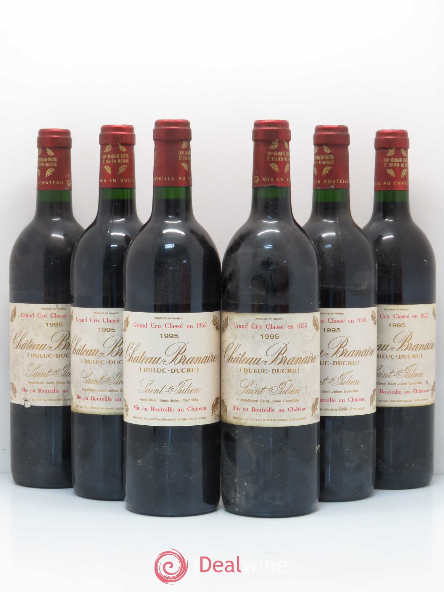 Château Branaire Ducru 4ème Grand Cru Classé 1995 - Lot de 6 bouteilles - 0