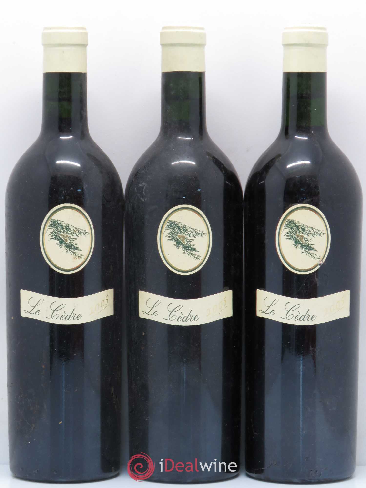 Cahors Château du Cèdre Cuvée Le Cèdre Pascal et Jean-Marc Verhaeghe 2005 - Lot de 3 bouteilles - 0