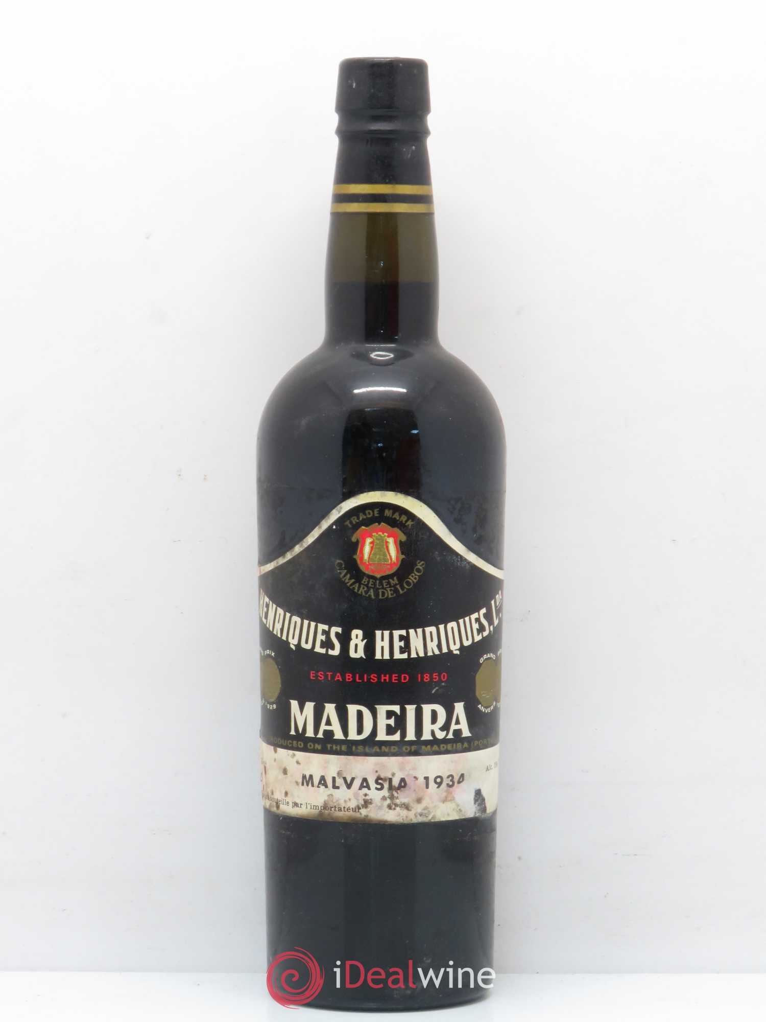 Madère Malvasia Henriques 1934 - Posten von 1 Flasche - 0