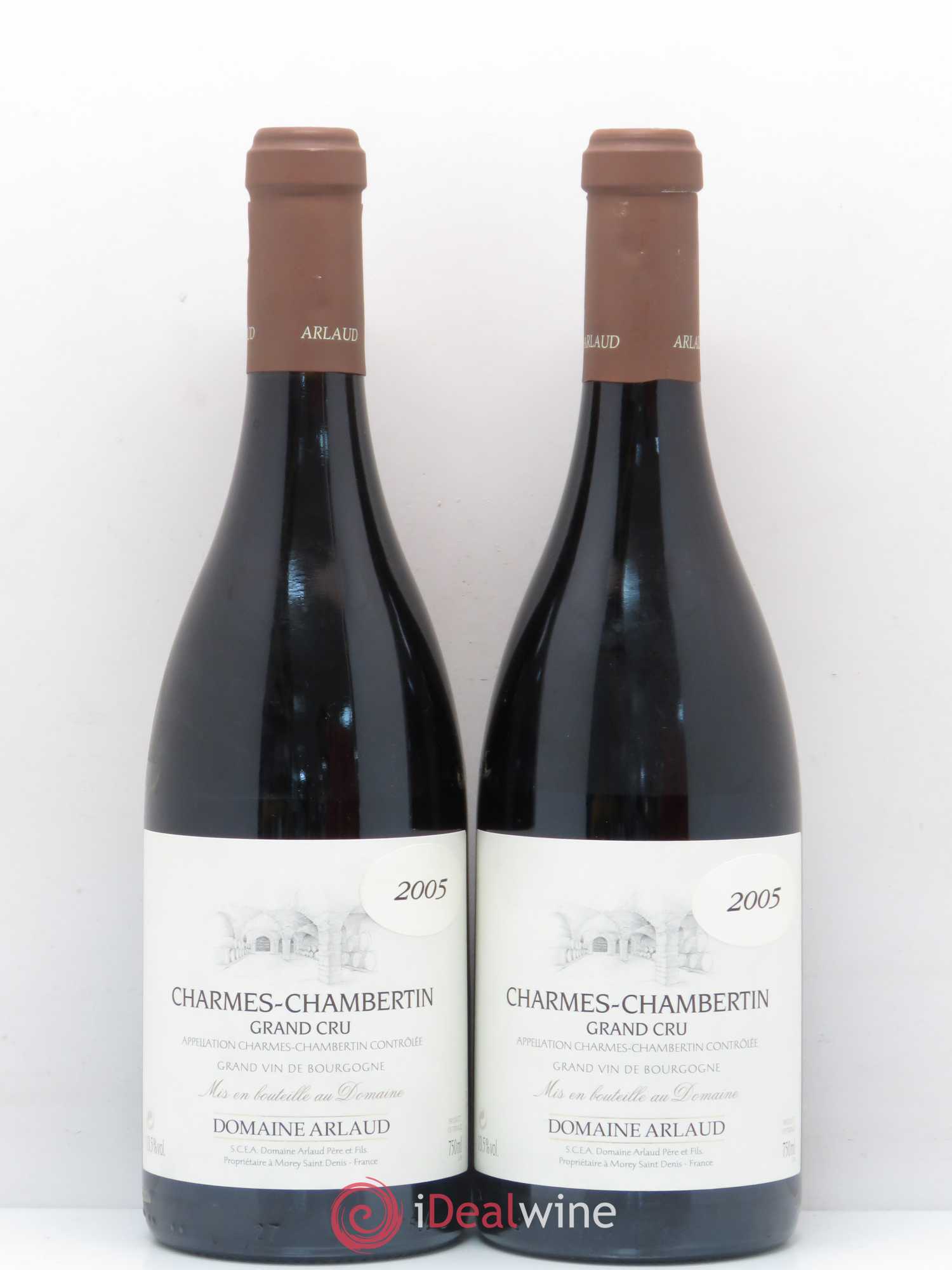 Charmes-Chambertin Grand Cru Arlaud 2005 - Lot de 2 bouteilles - 0