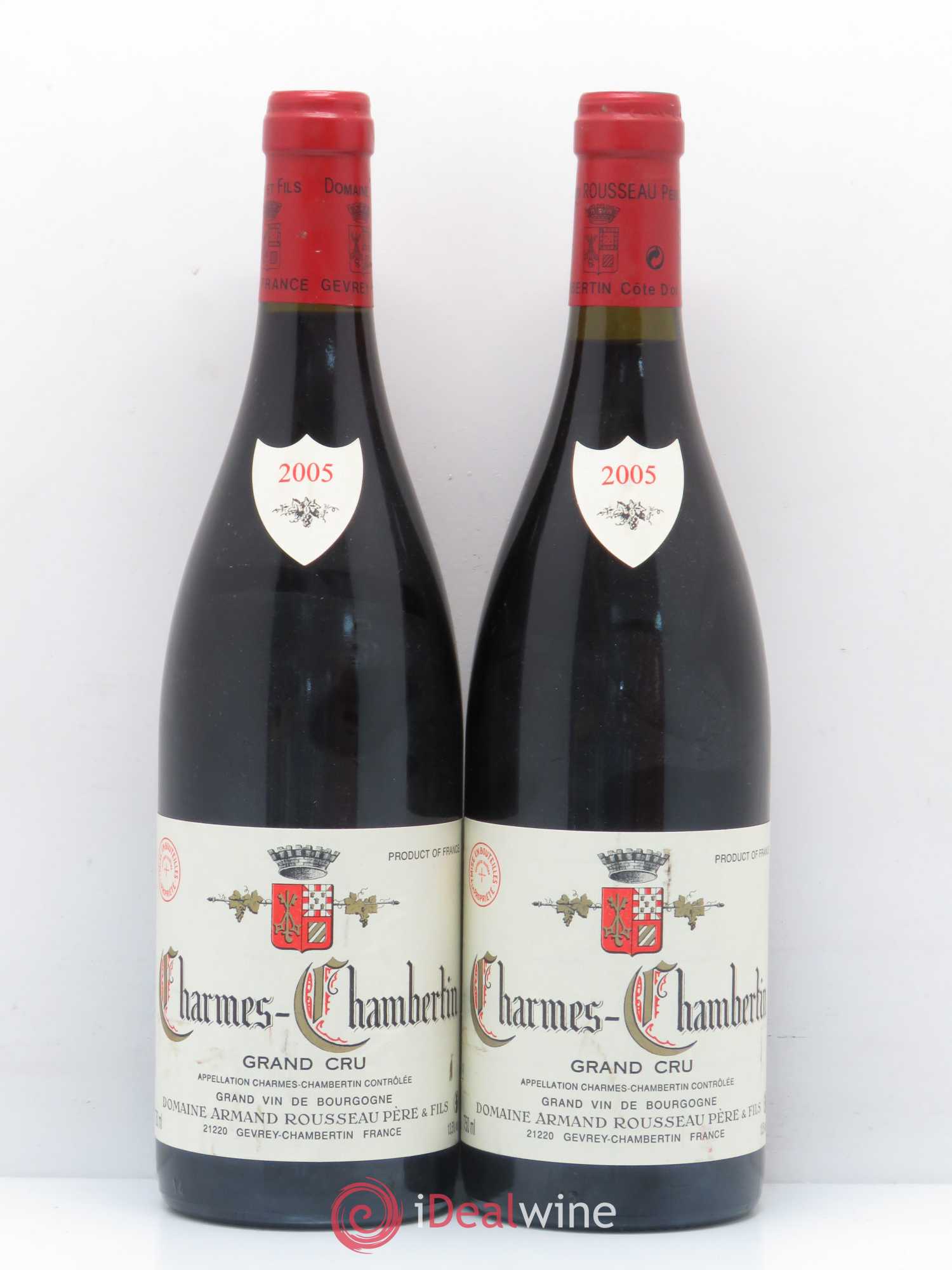 Charmes-Chambertin Grand Cru Armand Rousseau (Domaine) 2005 - Lot de 2 bouteilles - 0