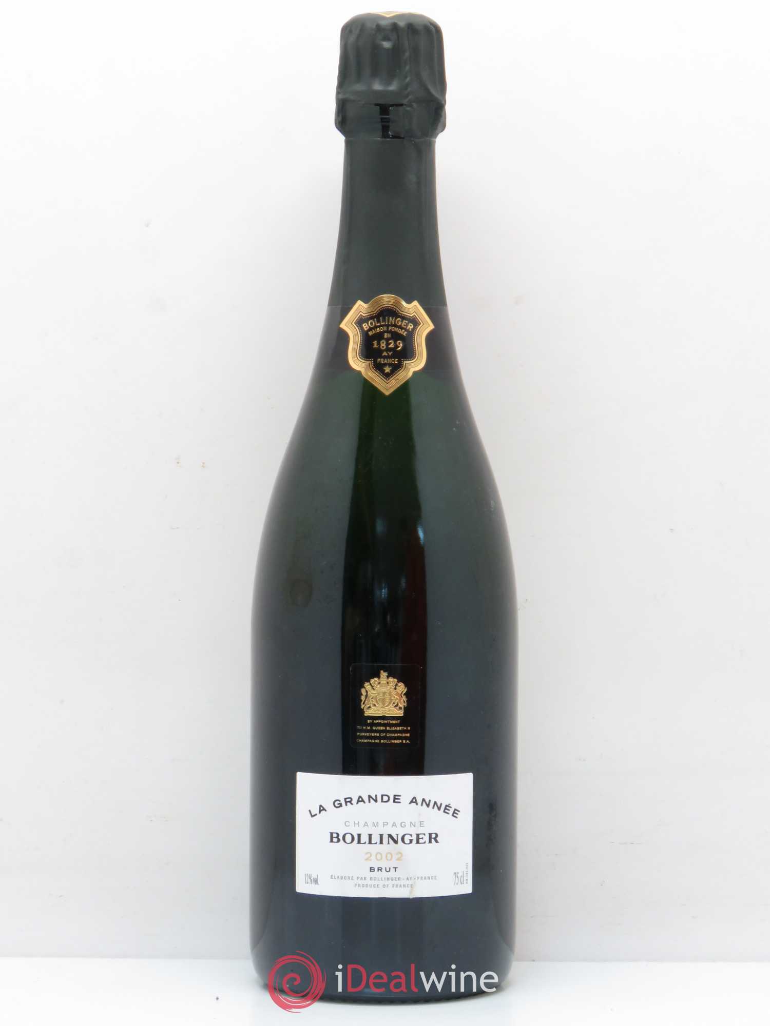 La Grande Année Brut Bollinger 2002 - Lot de 1 bouteille - 0