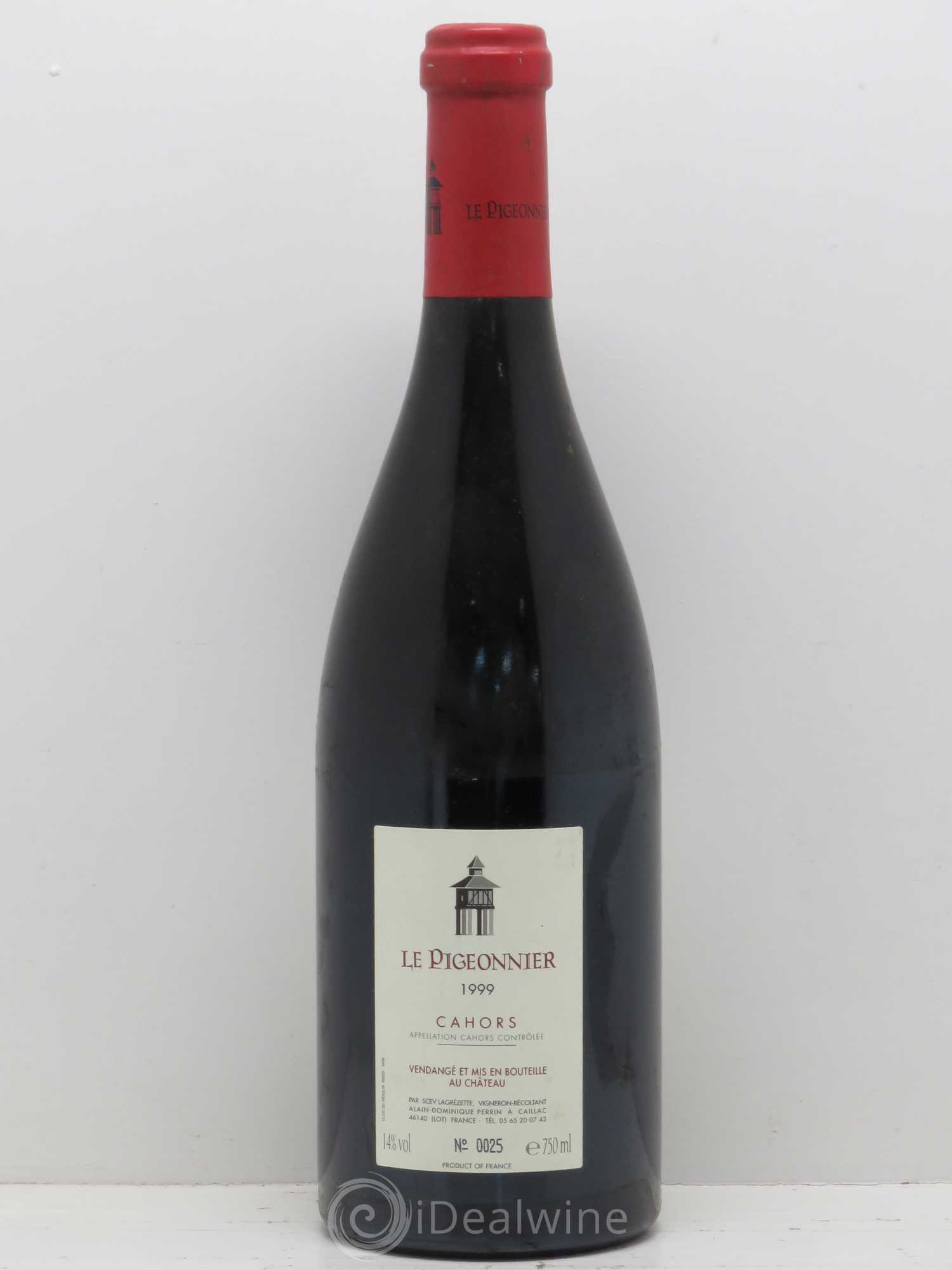 Cahors Château Lagrezette Le Pigeonnier Alain Dominique Perrin 1999 - Lot de 1 bouteille - 1