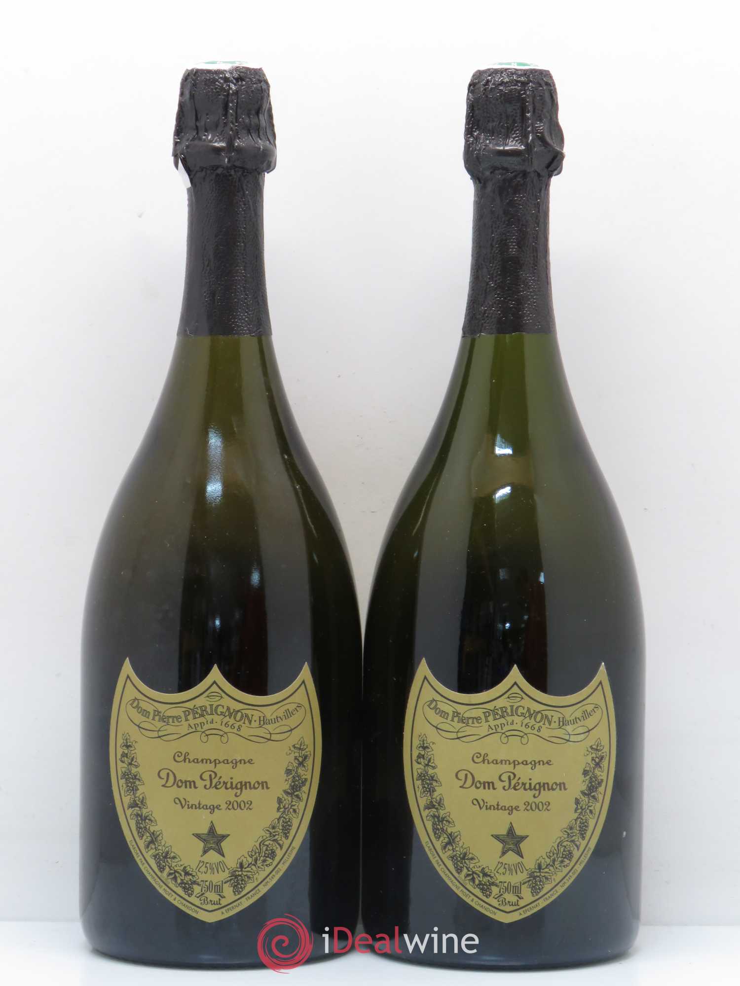 Brut Dom Pérignon 2002 - Lot de 2 bouteilles - 0