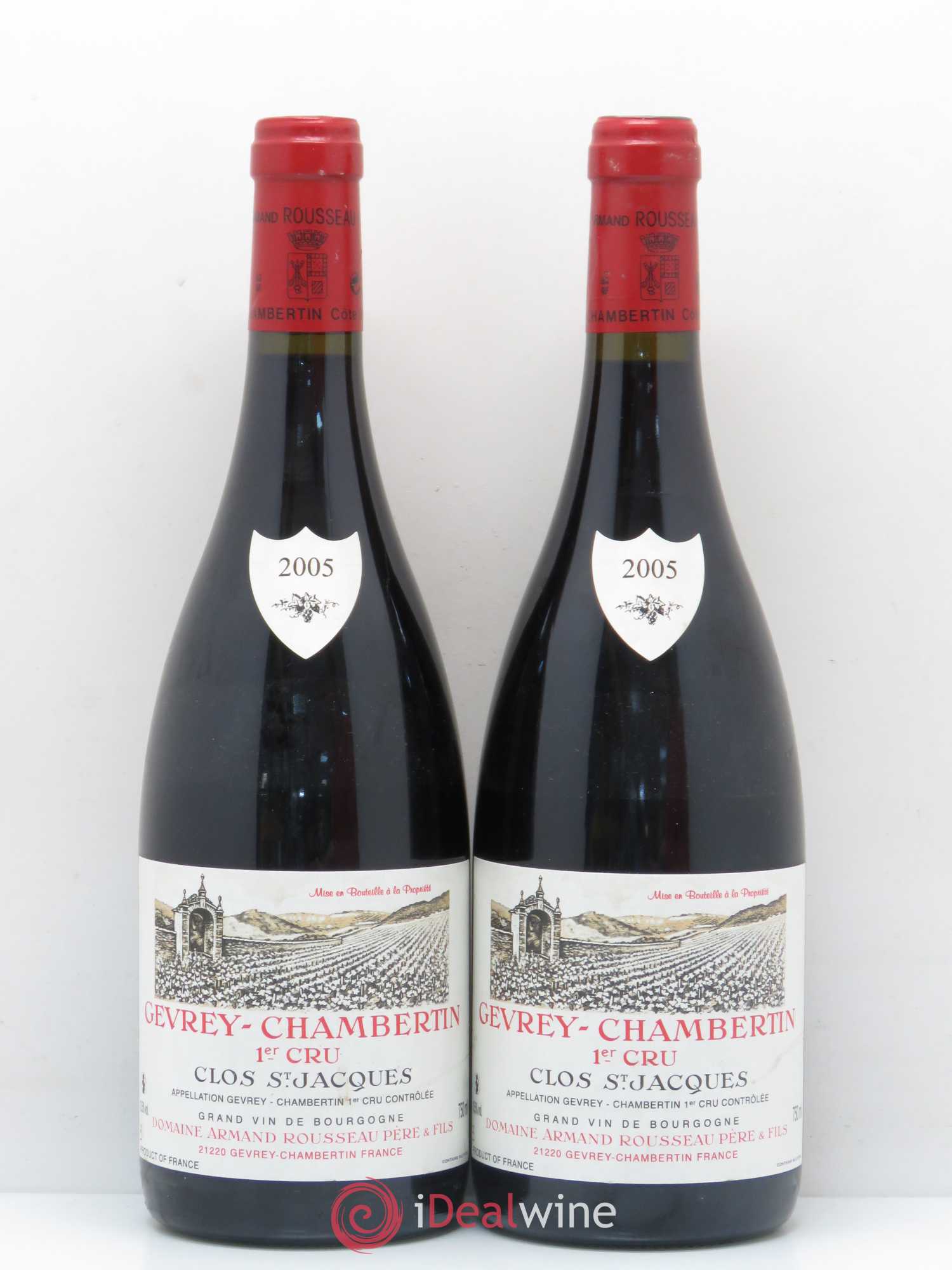 Gevrey-Chambertin 1er Cru Clos Saint-Jacques Armand Rousseau (Domaine) 2005 - Lot de 2 bouteilles - 0
