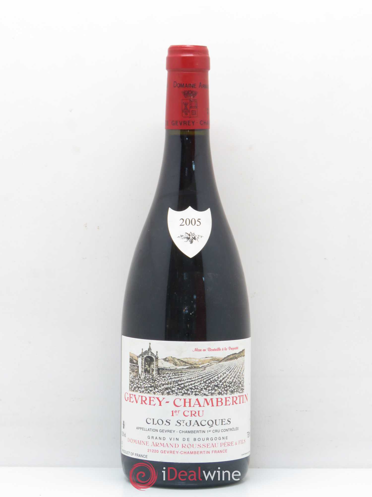 Gevrey-Chambertin 1er Cru Clos Saint-Jacques Armand Rousseau (Domaine) 2005 - Lot de 1 bouteille - 0